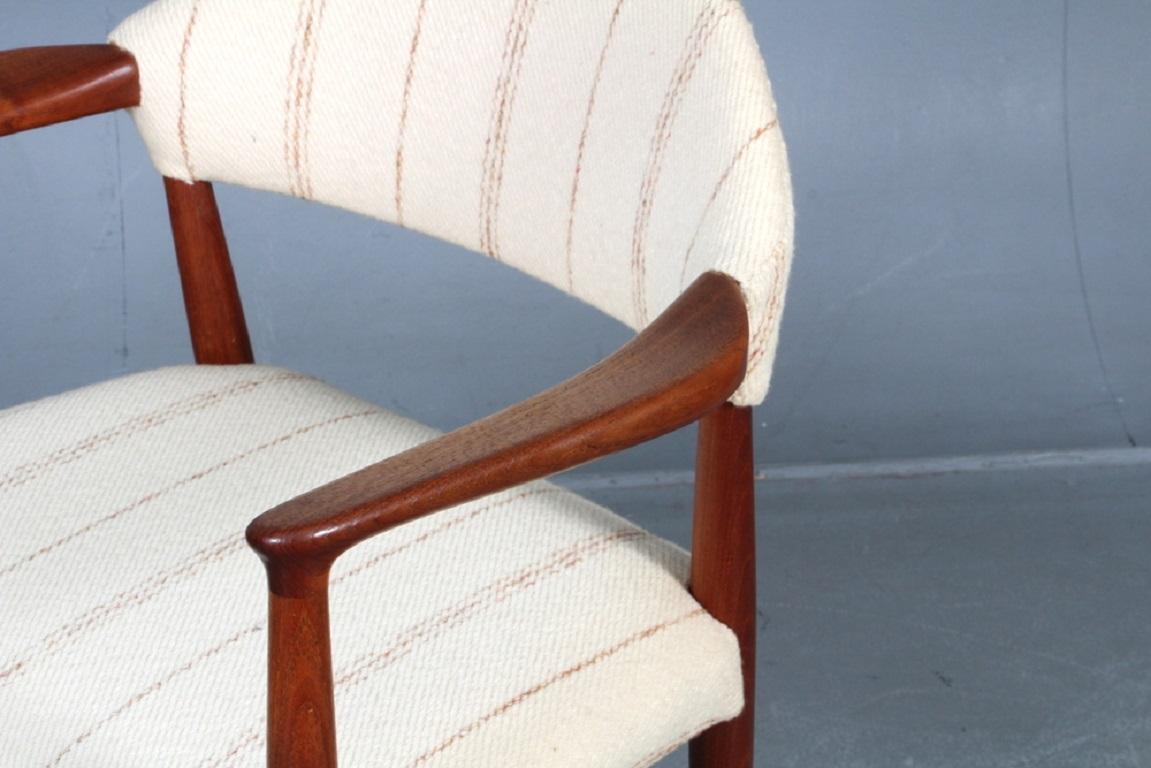 Scandinavian Modern 1950s Ejnar Larsen and Aksel Bender Madsen Teak Armchair - Choice of Upholstery