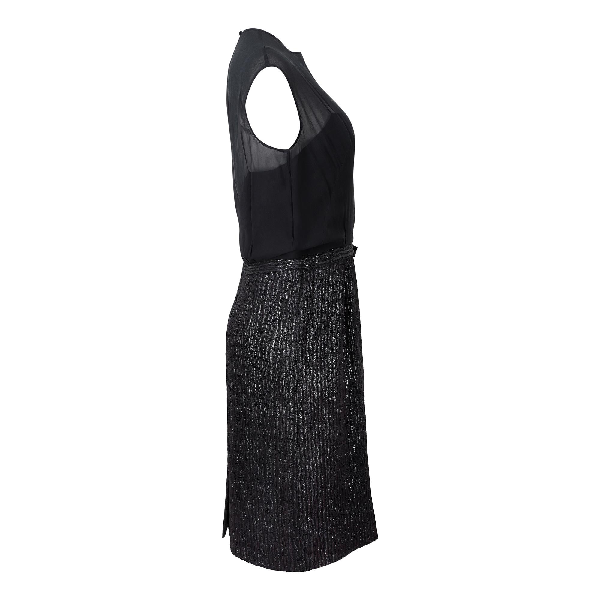 Women's 1950s Eleanor's of Miami Lame and Chiffon Dress Suit For Sale
