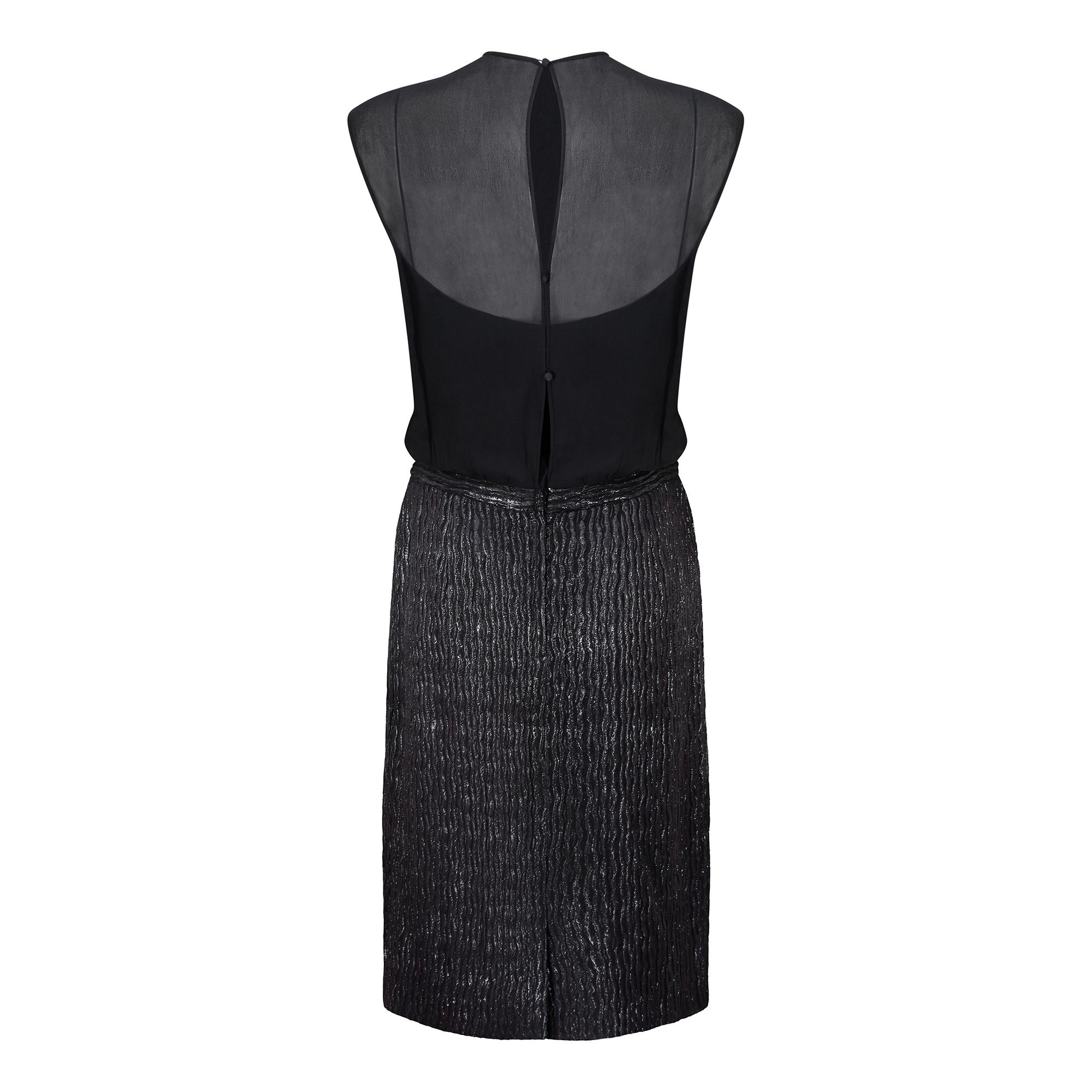1950s Eleanor's of Miami Lame and Chiffon Dress Suit For Sale 1