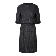 1950s Eleanor
s of Miami Lame and Chiffon Dress Suit