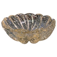 Elegante Barovier-Schale aus Muranoglas, Mid-Century Modern, 1950er Jahre