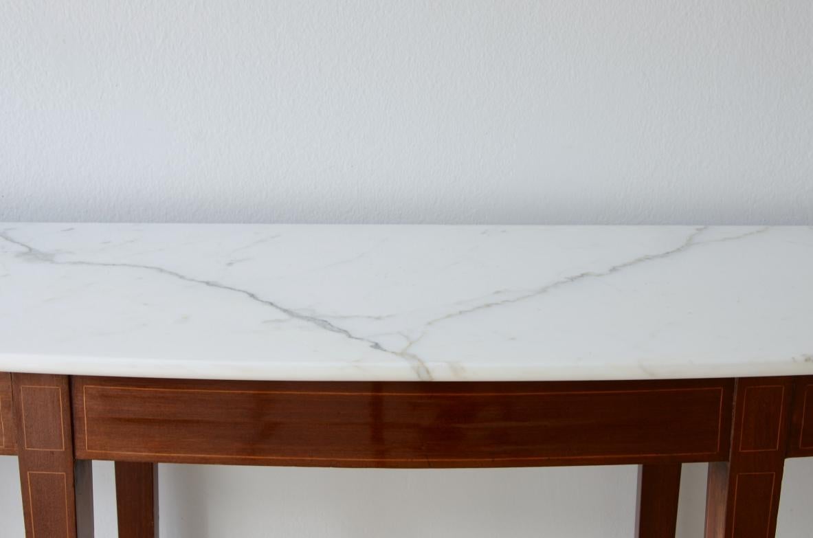 1950's Elegant console with eight tapered legs In Good Condition In Milano, IT