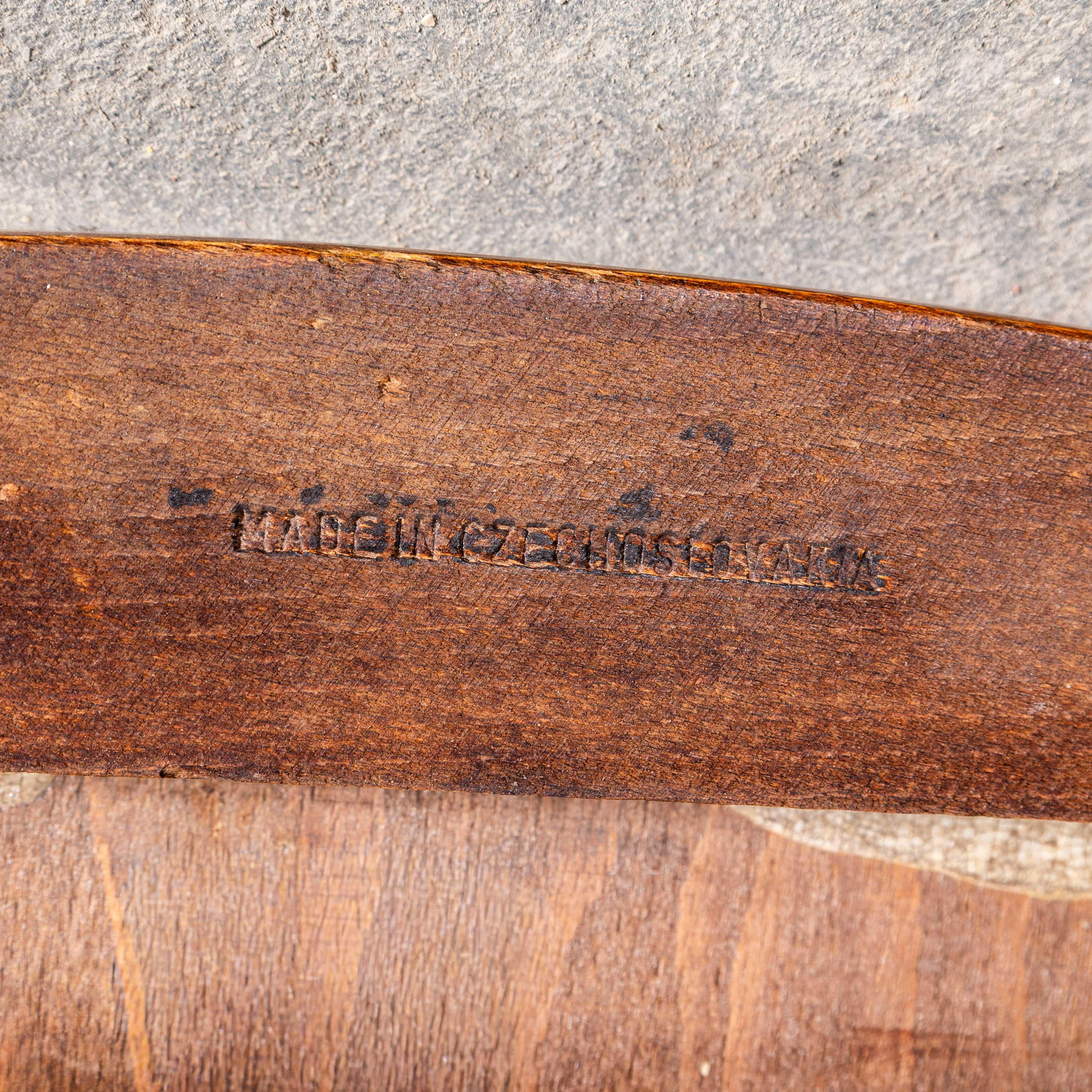 1950's Elegant Scoop Back Bentwood Dining Chairs - Pair For Sale 8