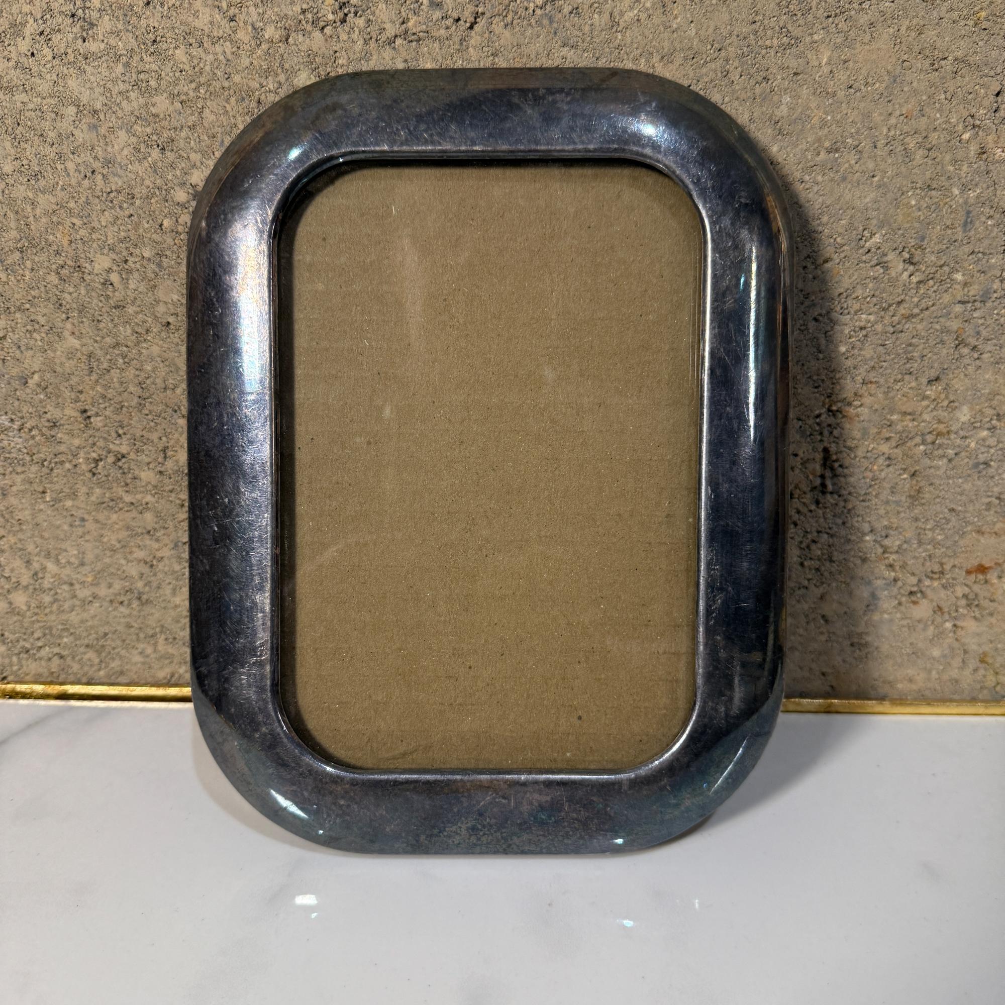 1950 Elegante cornice d'argento d'epoca rettangolare in vendita 1