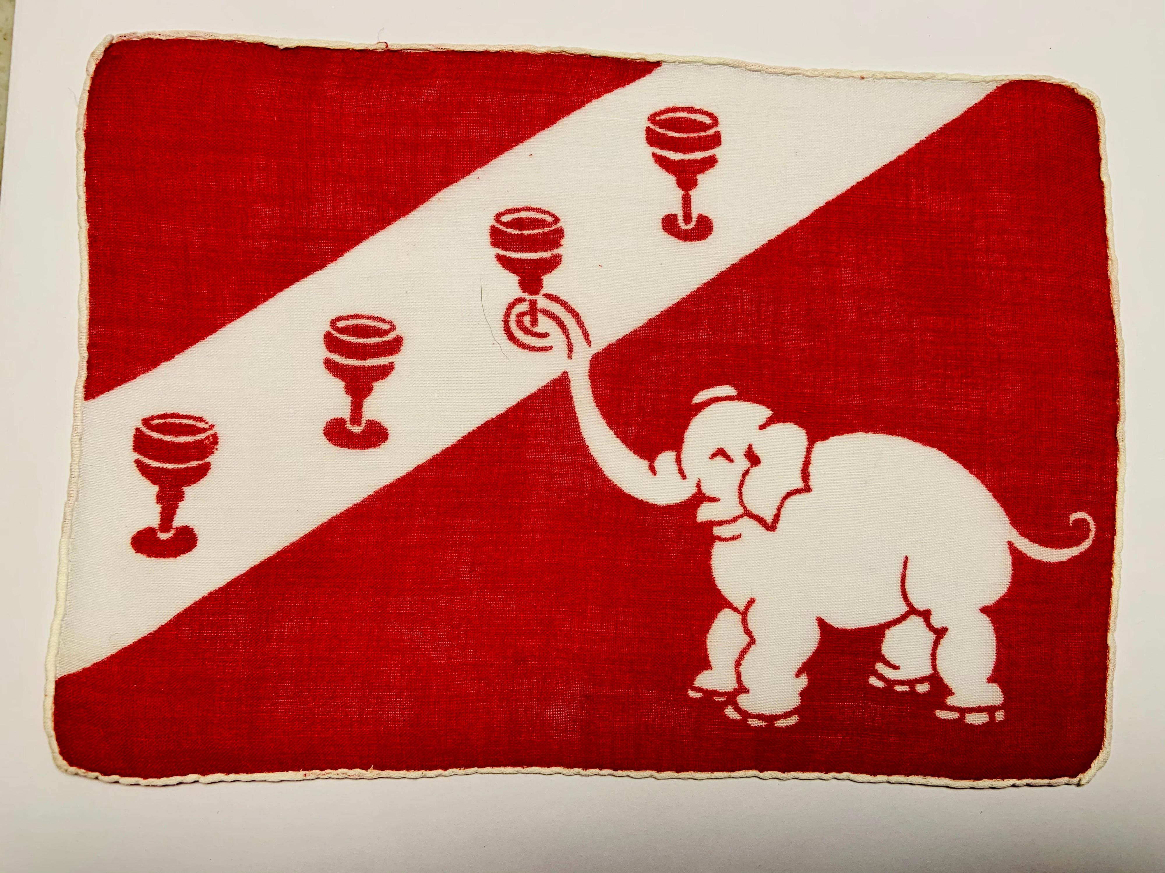 elephant cocktail napkins