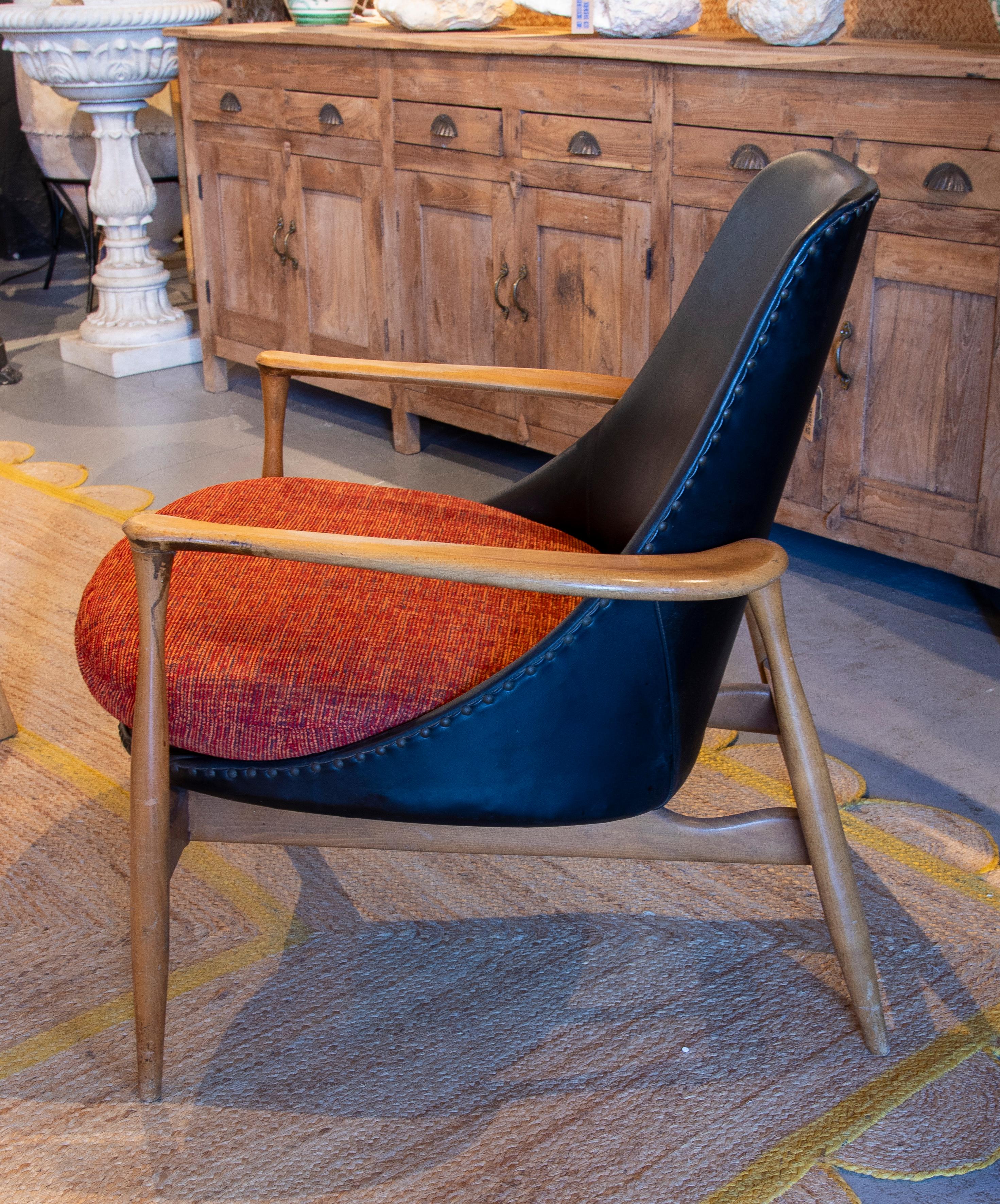 Chaise longue Elizhabet des années 1950 par le designer Ib Kofod-Lars Bon état - En vente à Marbella, ES