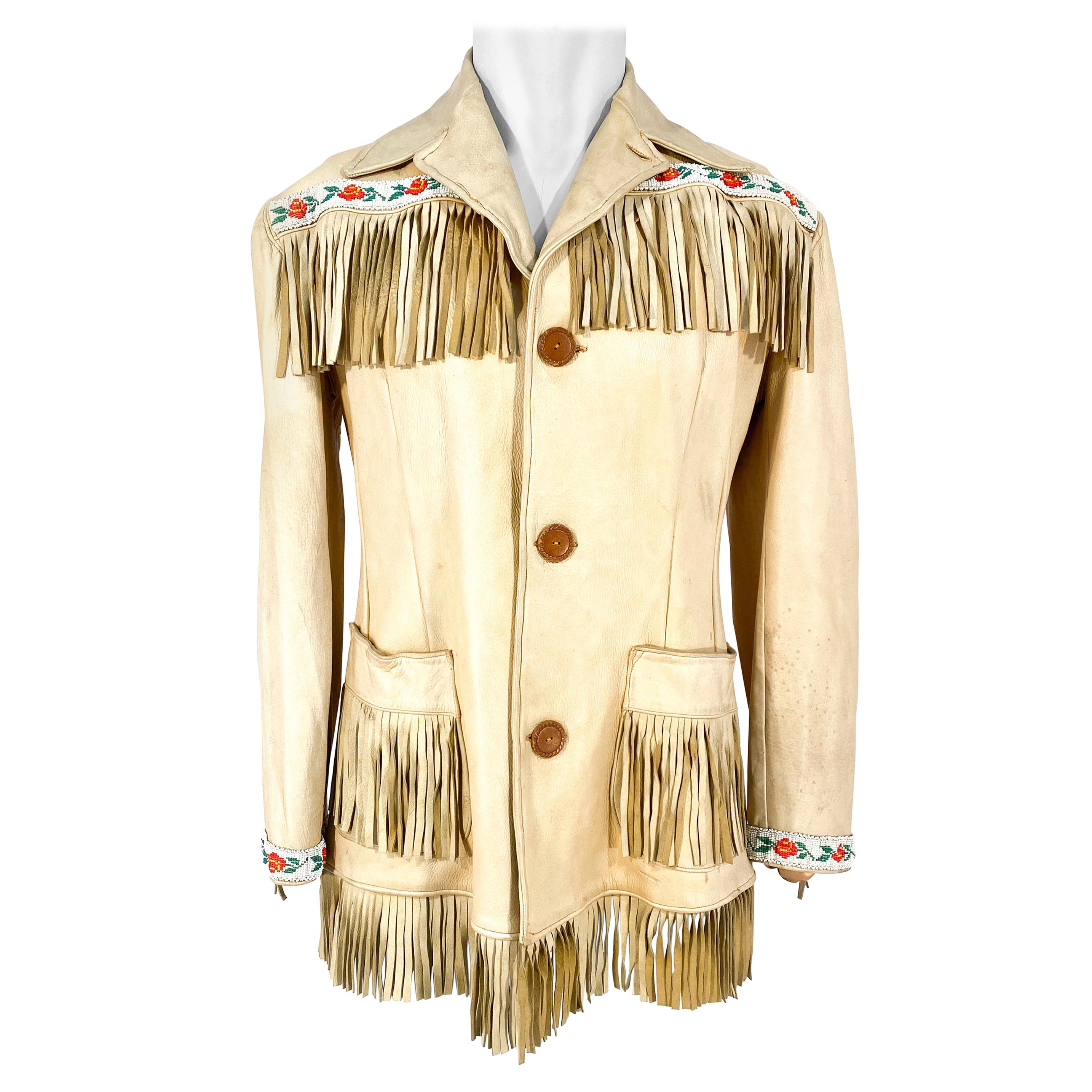 1950s Elk Fringe Handmade Jacket