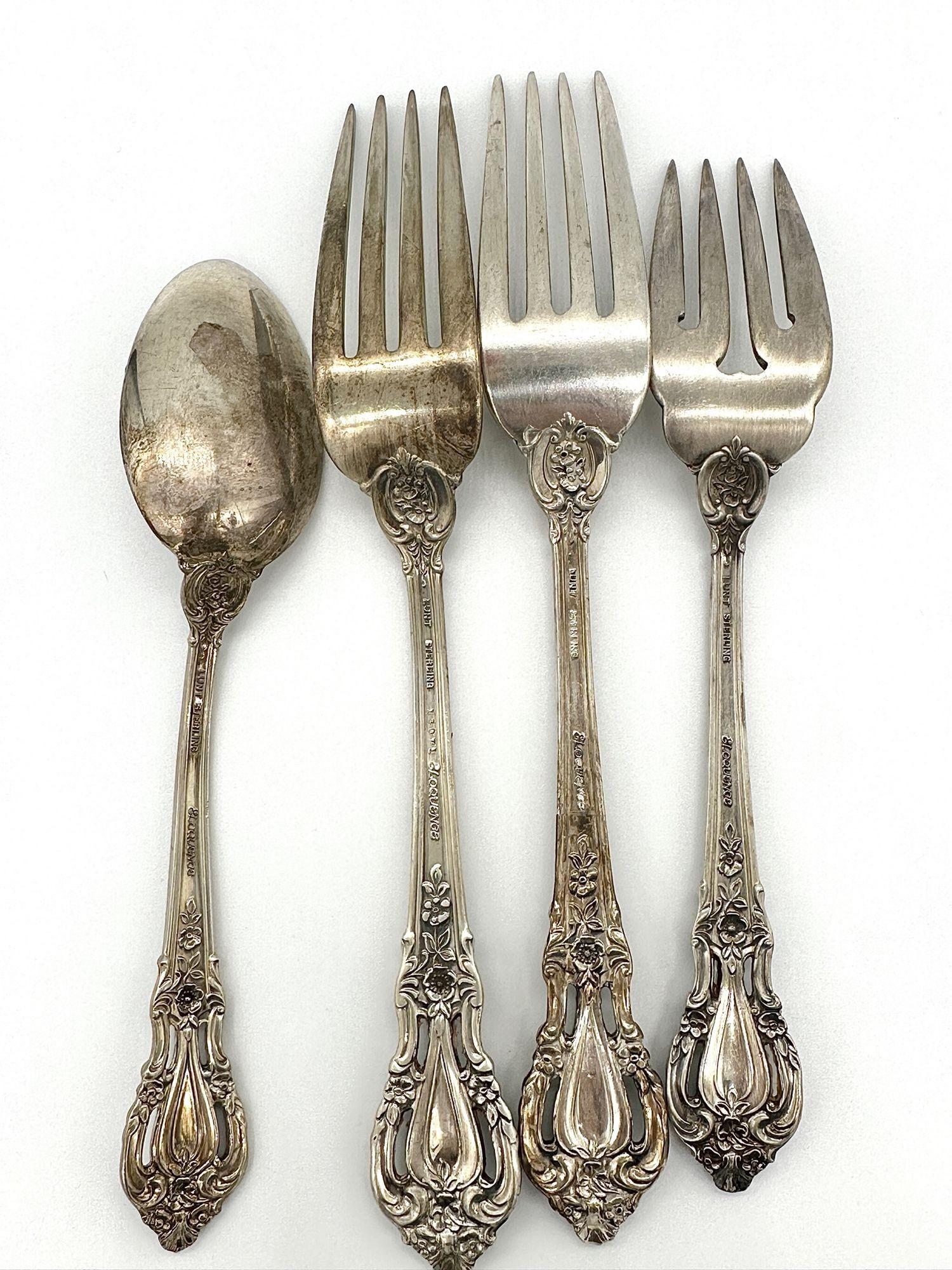 Set di sei posate in argento Eloquence di Lunt Silver degli anni '50 in vendita 3