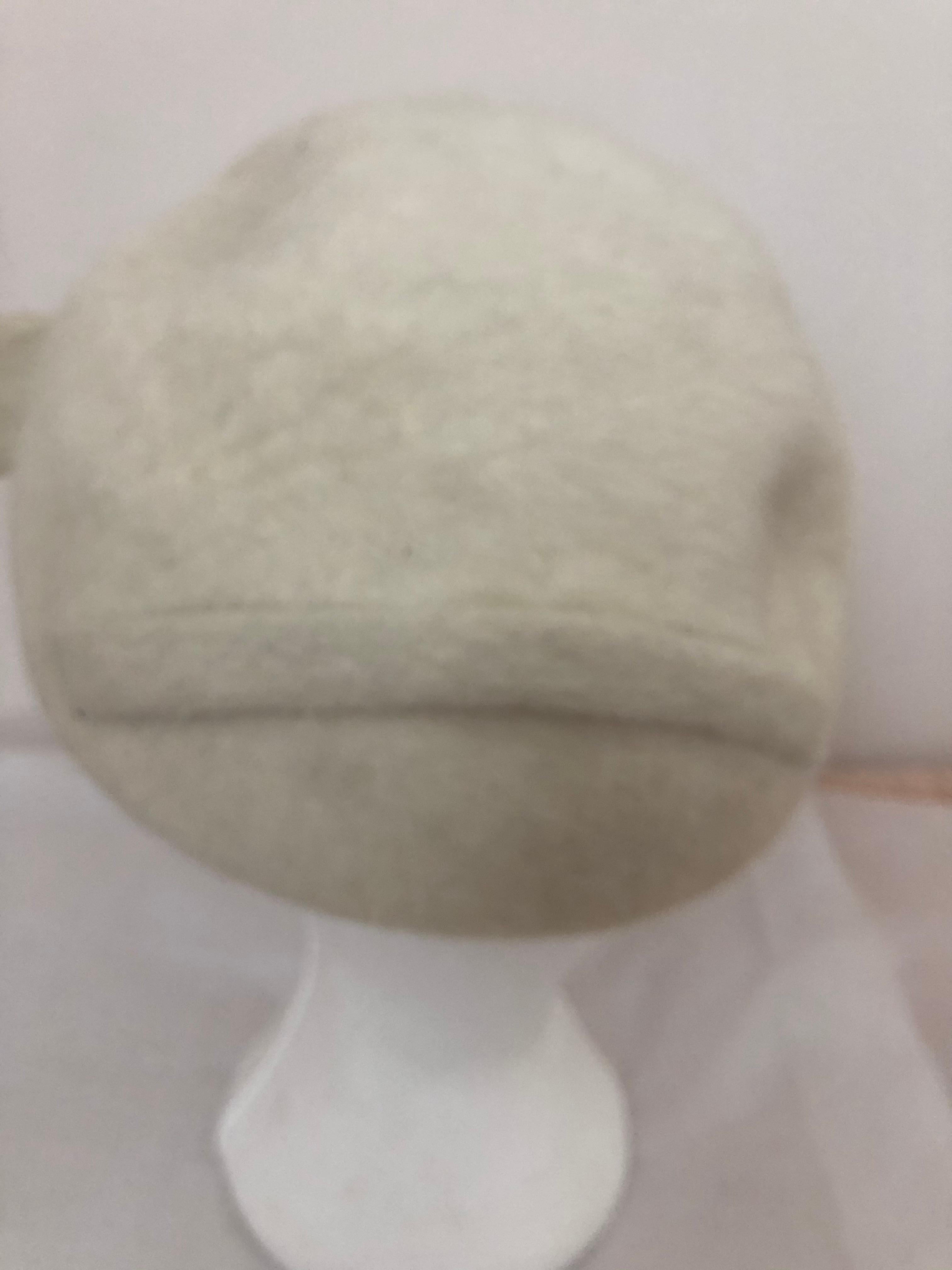 Beige 1950s Elsa Schiaparelli Fur Felt Hat