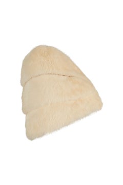 1950s Emba Jasmine Natural White Mink Shawl