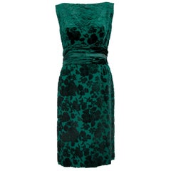 1950s Emerald Green Dress and Jacket Ensemble