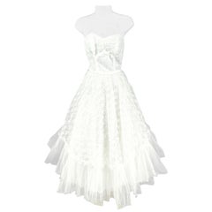 1950s Emma Domb White Prom/Wedding Dress