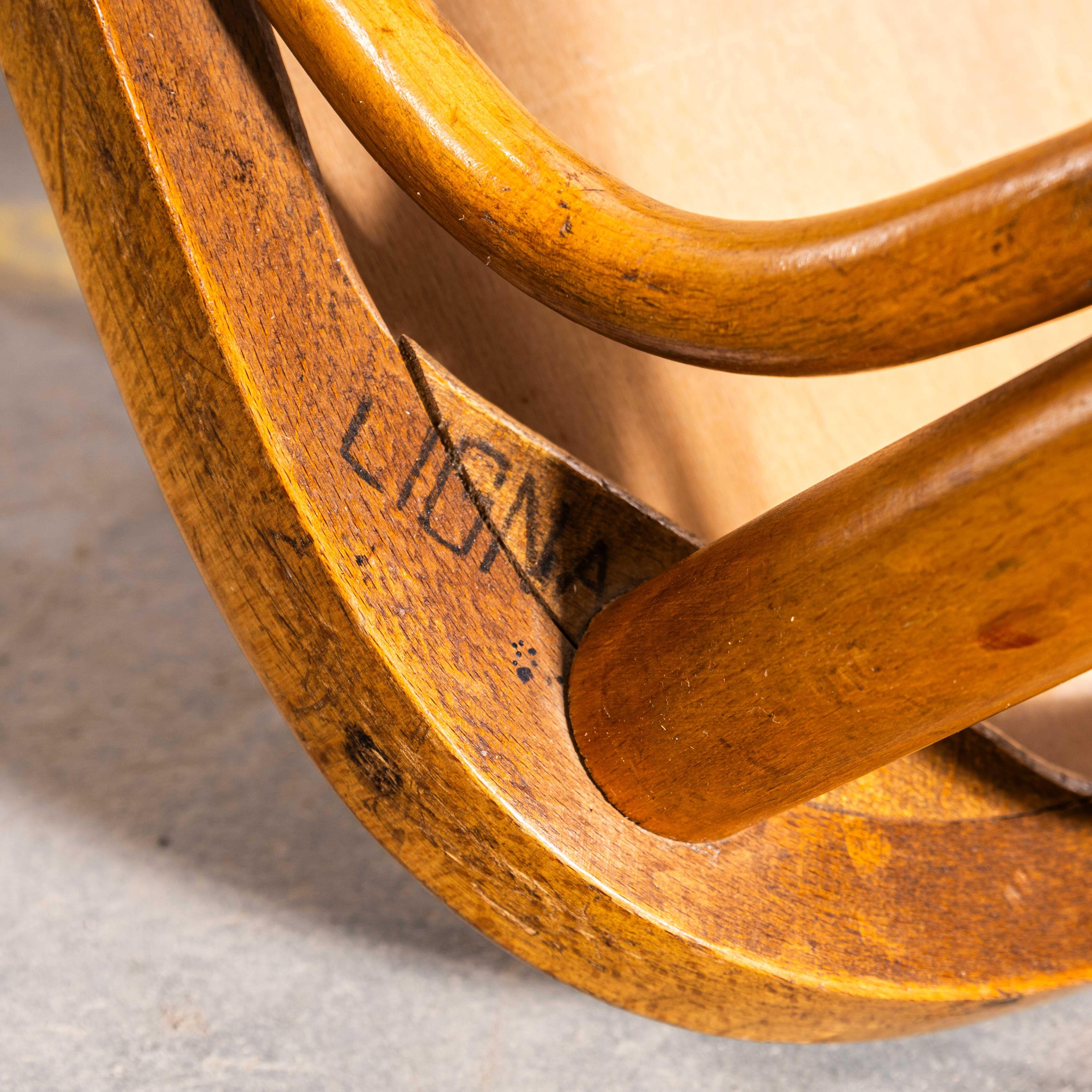 Sedie da pranzo in bengala con schienale a cerchio chiuso degli anni '50 - Coppia in vendita 6