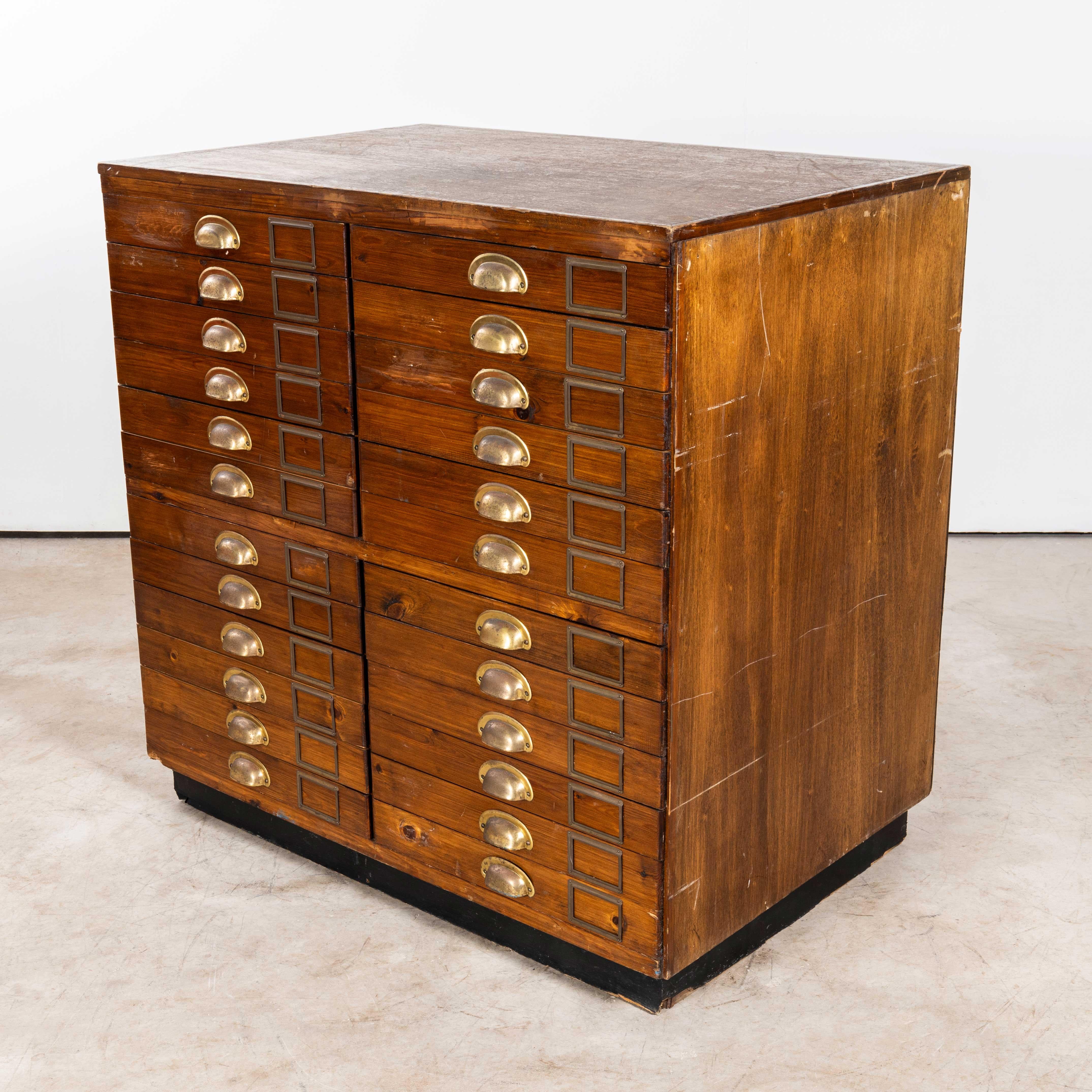 Mid-20th Century 1950's Engineers Drawer Units - Twenty Four Drawers (1226.3) For Sale
