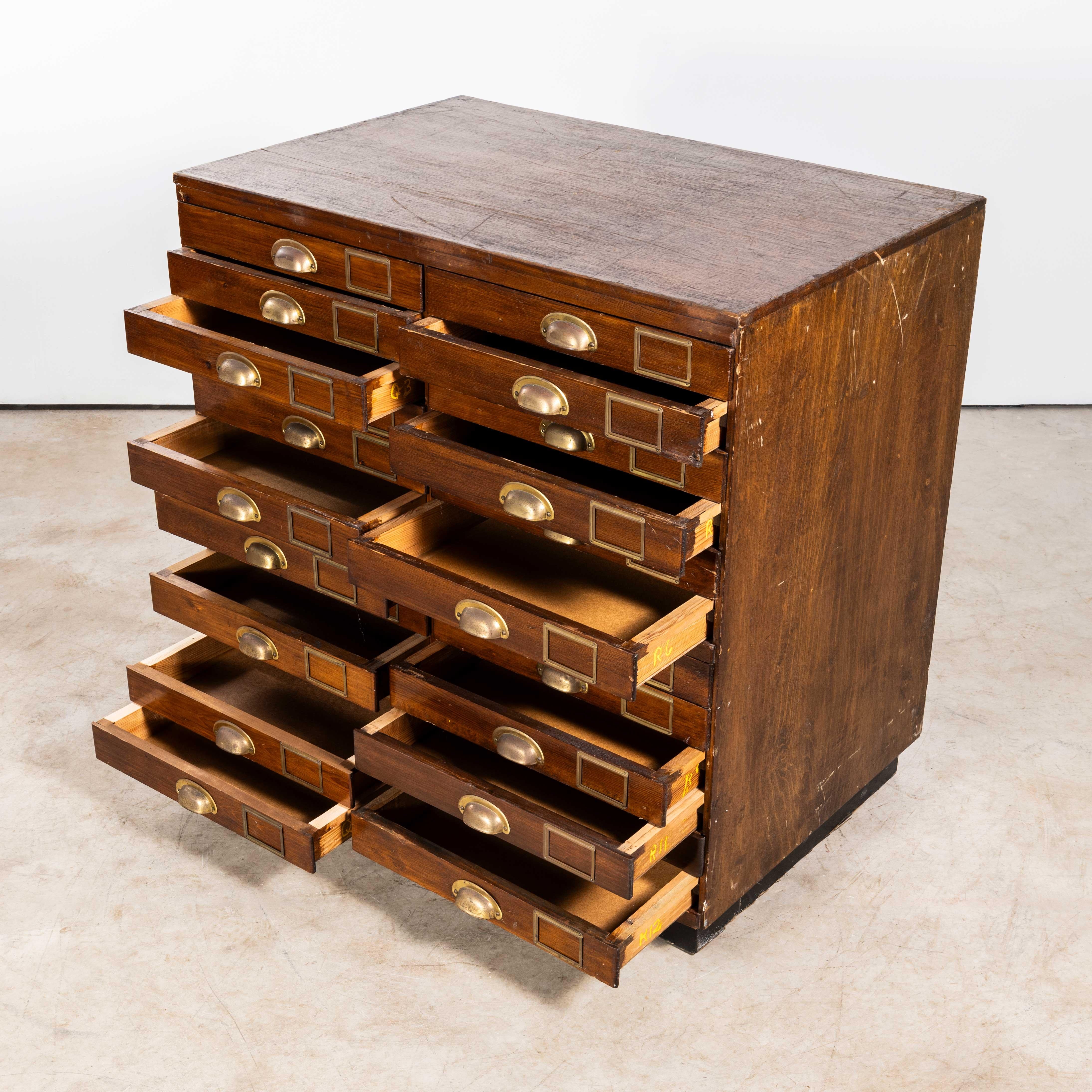 Mid-20th Century 1950's Engineers Drawer Units - Twenty Four Drawers (1226.4) For Sale