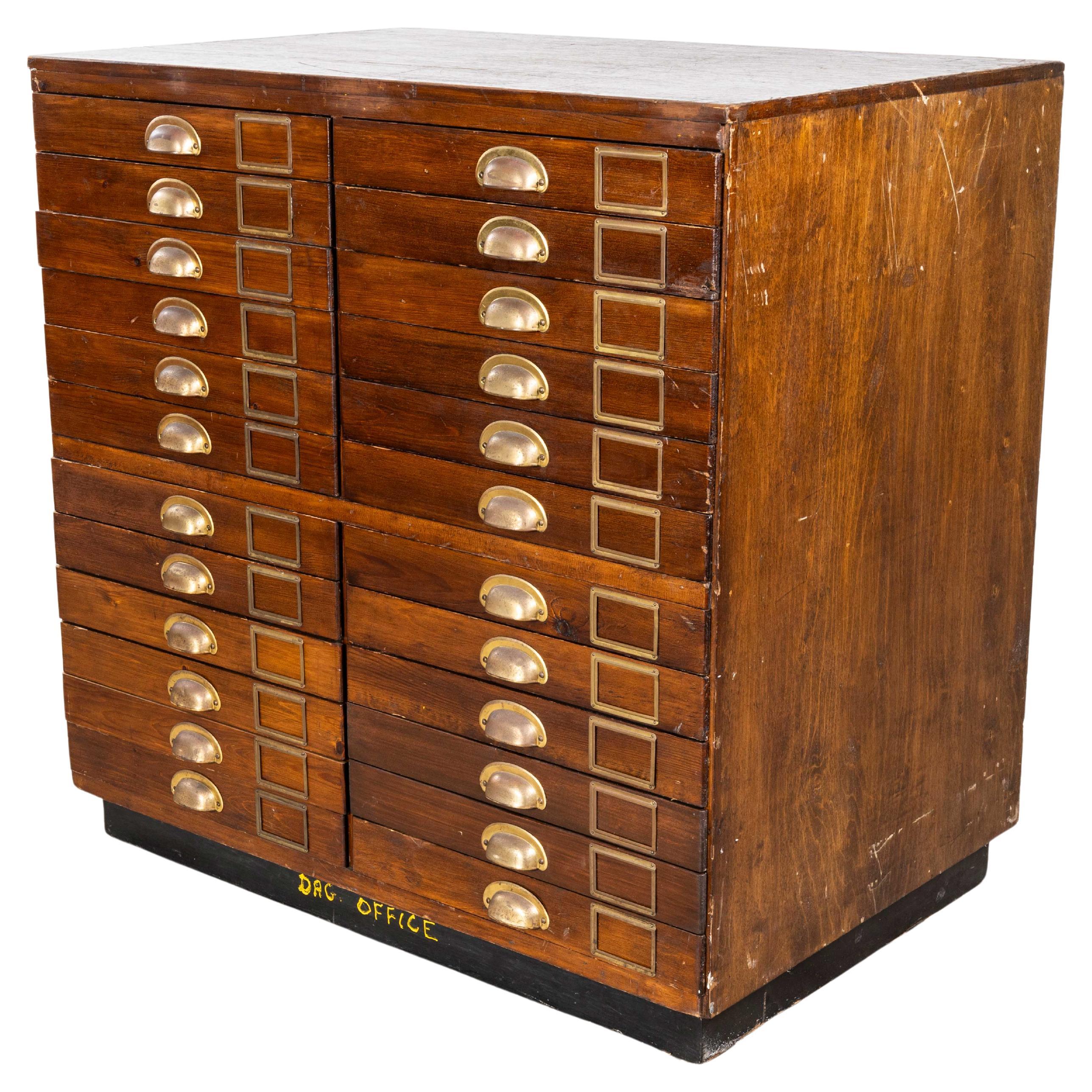 1950's Engineers Drawer Units - Twenty Four Drawers (1226.4) For Sale