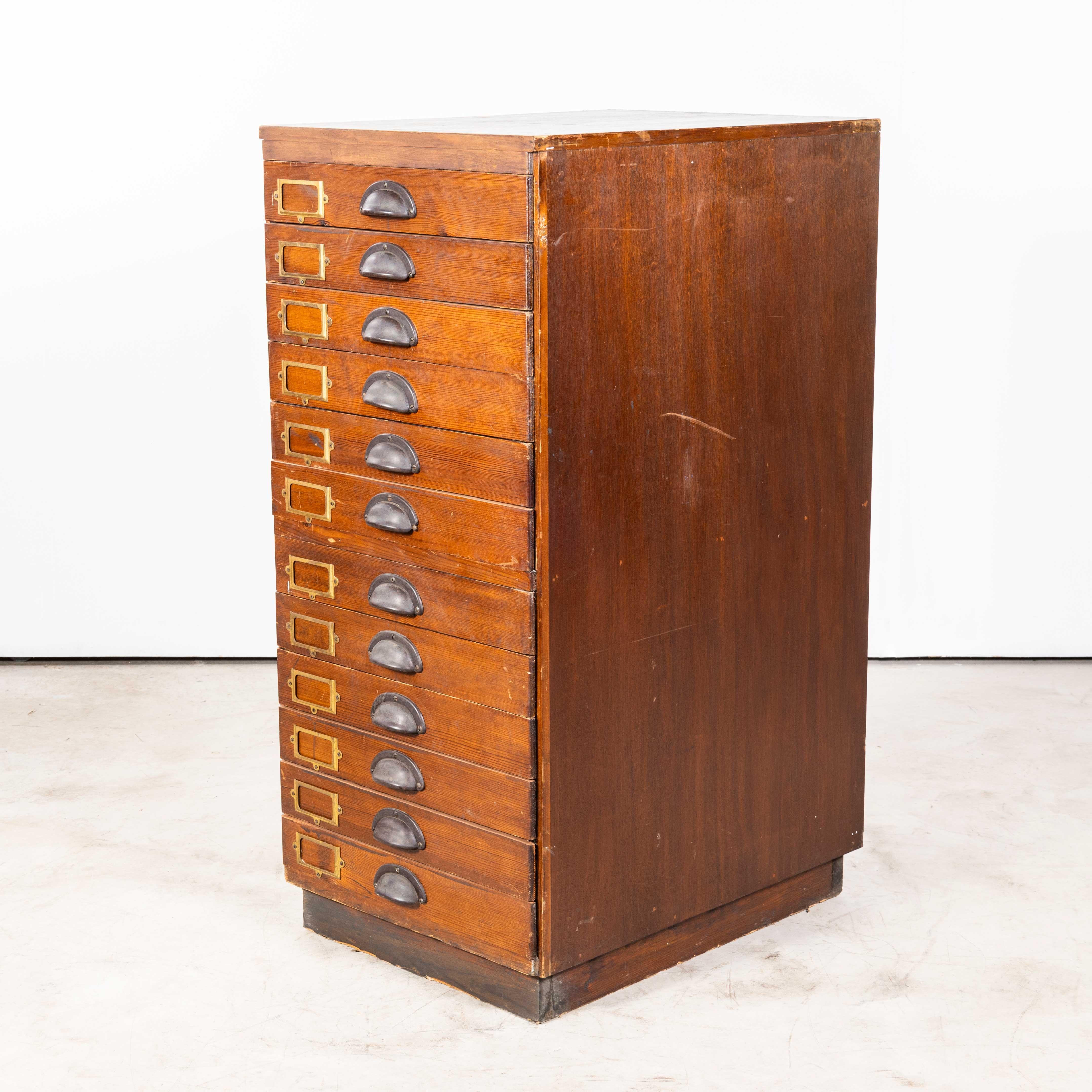 English 1950's Engineers Single Drawer Units - Twelve Drawers (1227) For Sale