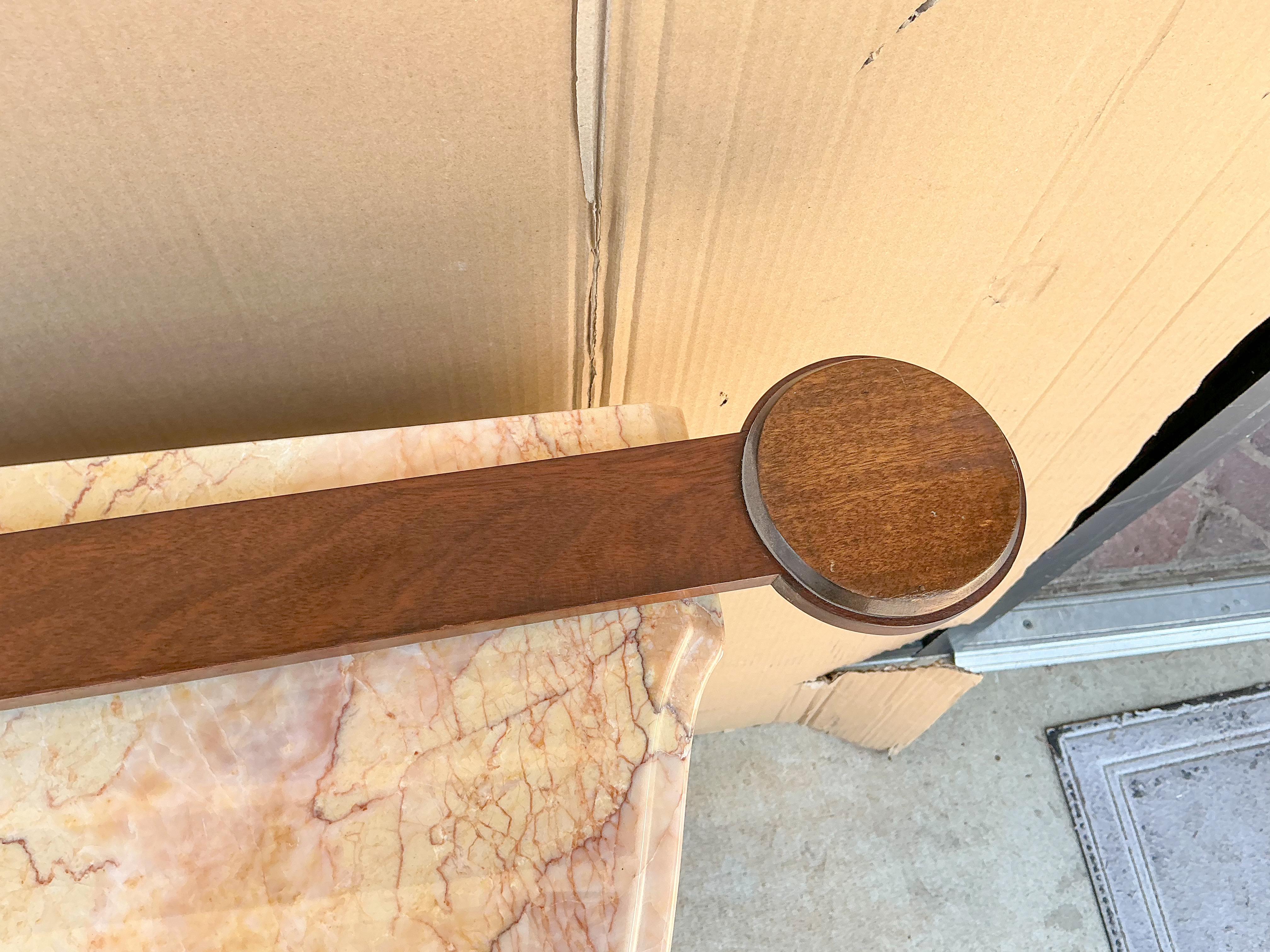 1950s English Abercrombie & Fitch Georgian Style Mahogany Stick Barometer 1