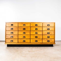 Armario de Mercería Inglés de Roble de los Años 50 - Veinte Cajones