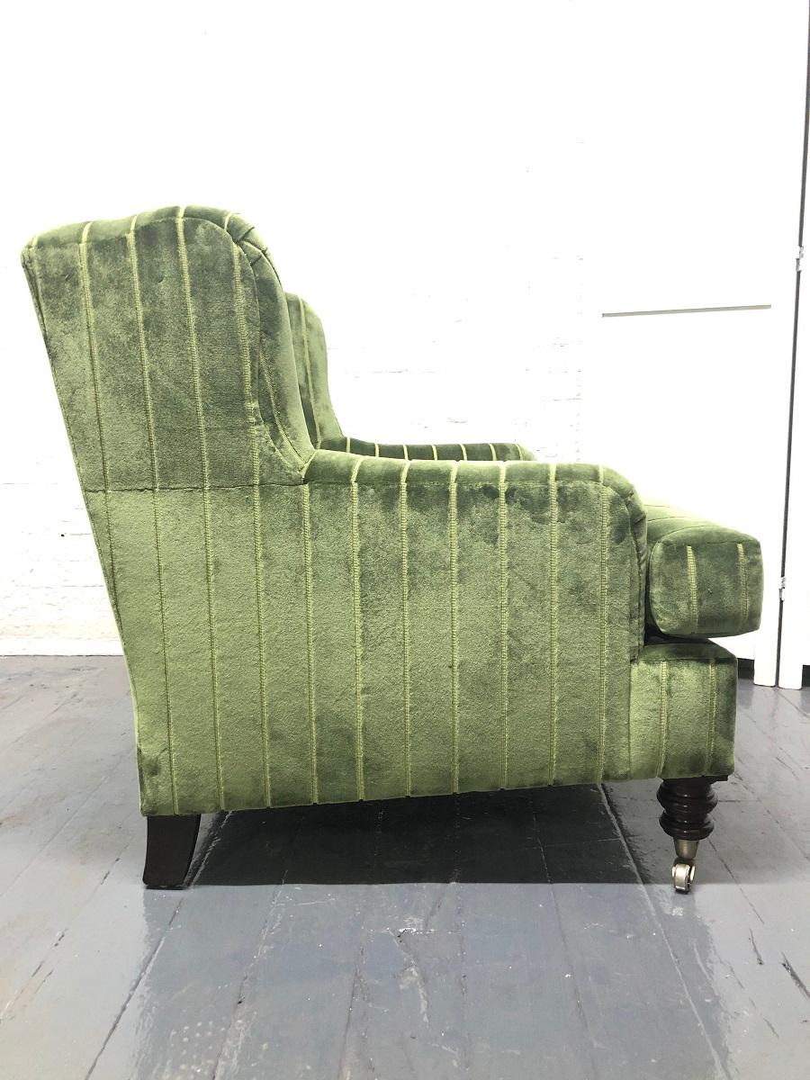Mid-20th Century 1950s English Upholstered Lounge Chairs For Sale