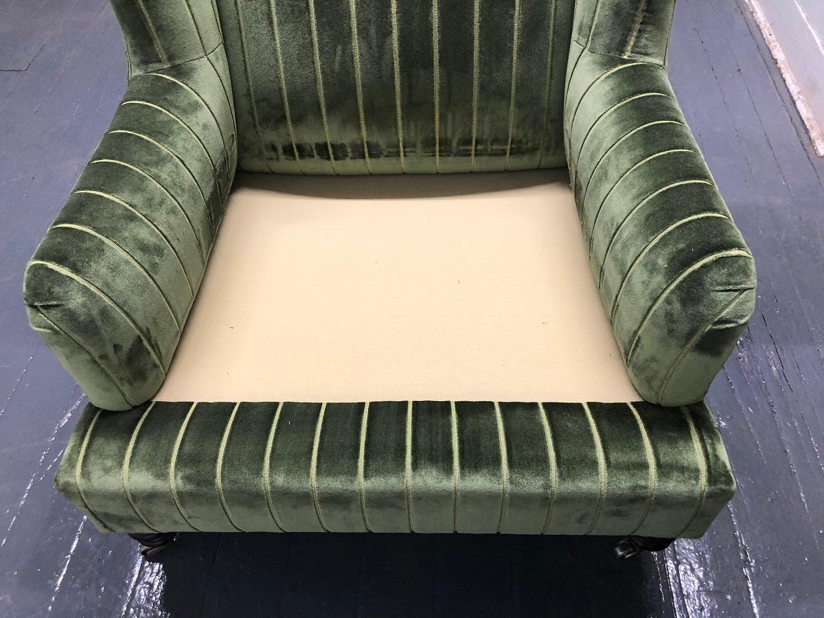 1950s English Upholstered Lounge Chairs For Sale 4