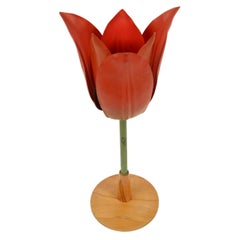 Retro 1950s Enlarged Didactic German Botanic Model Depicting a Poppy Flower