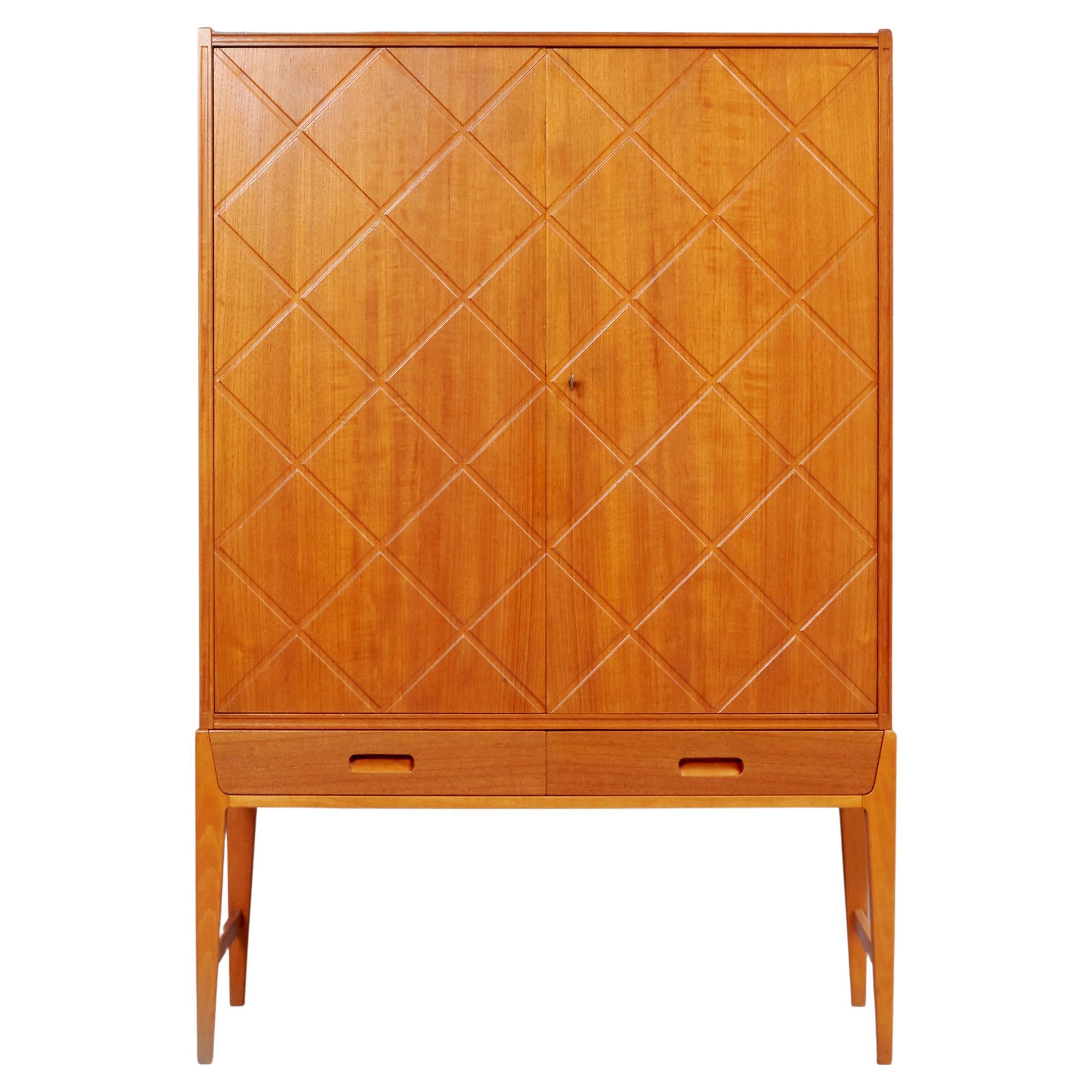 1950s Eric Johansson Teak Wood Cabinet For Sale