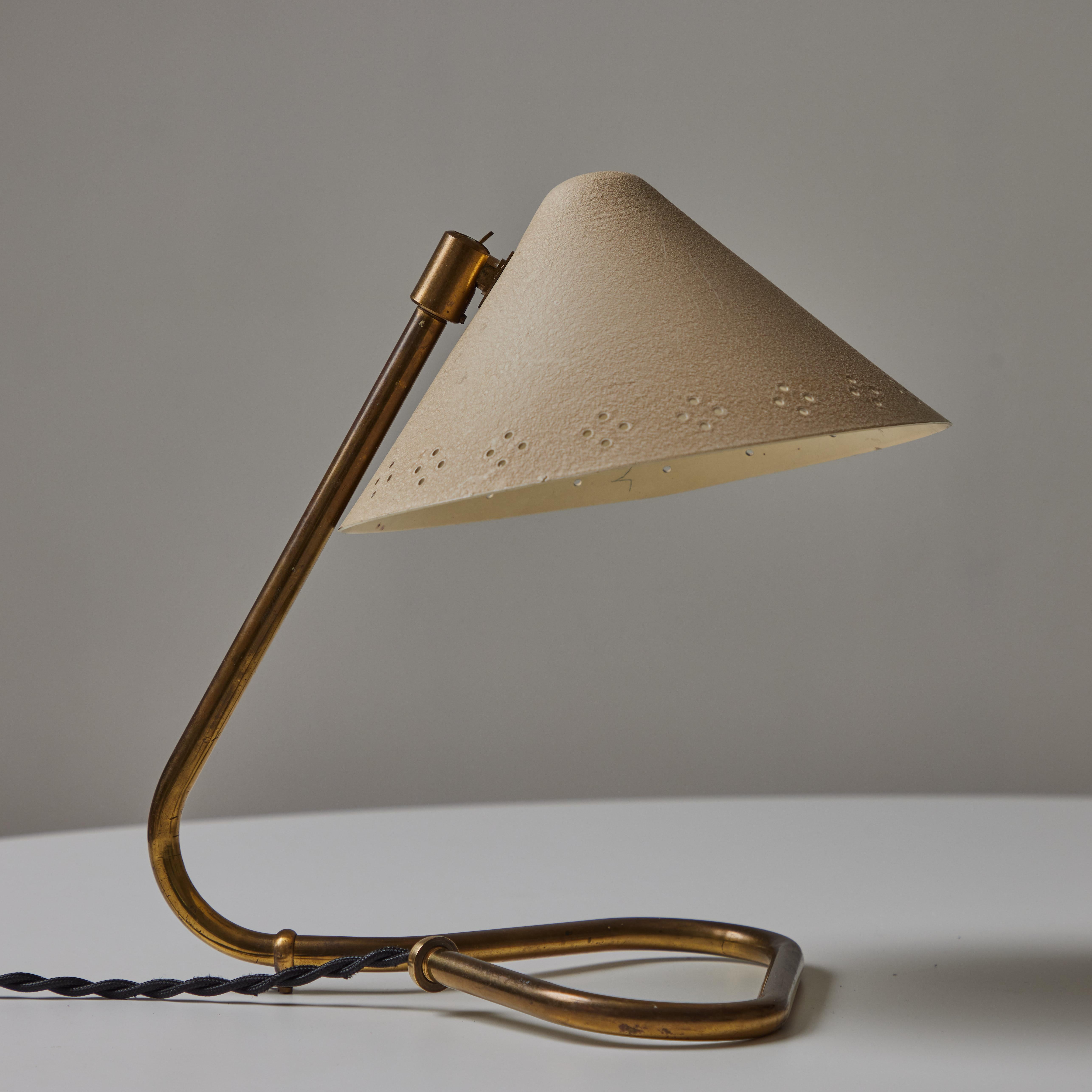 1950s Erik Warna 'GK14' Perforated Shade Table Lamp 5