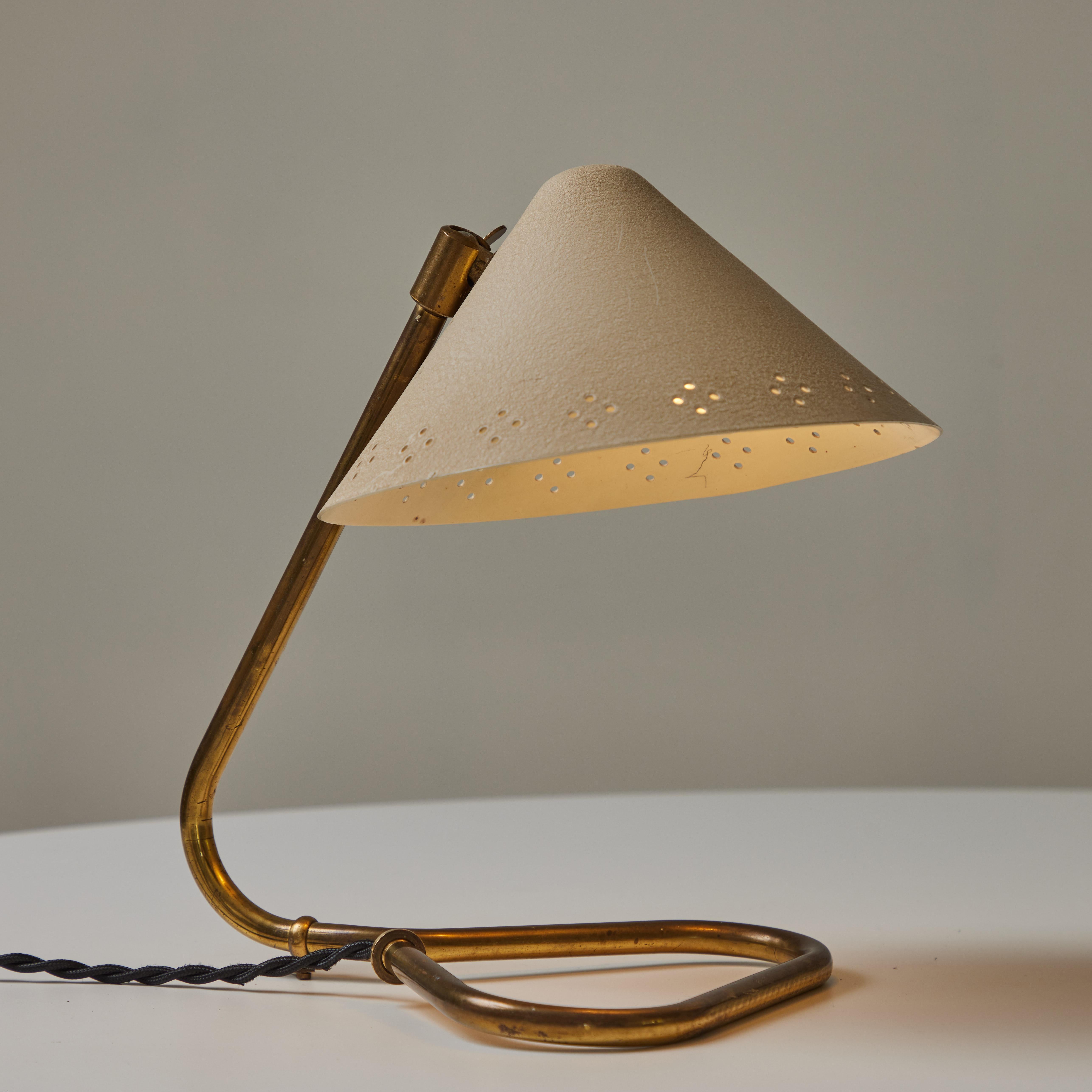 1950s Erik Warna 'GK14' Perforated Shade Table Lamp 6