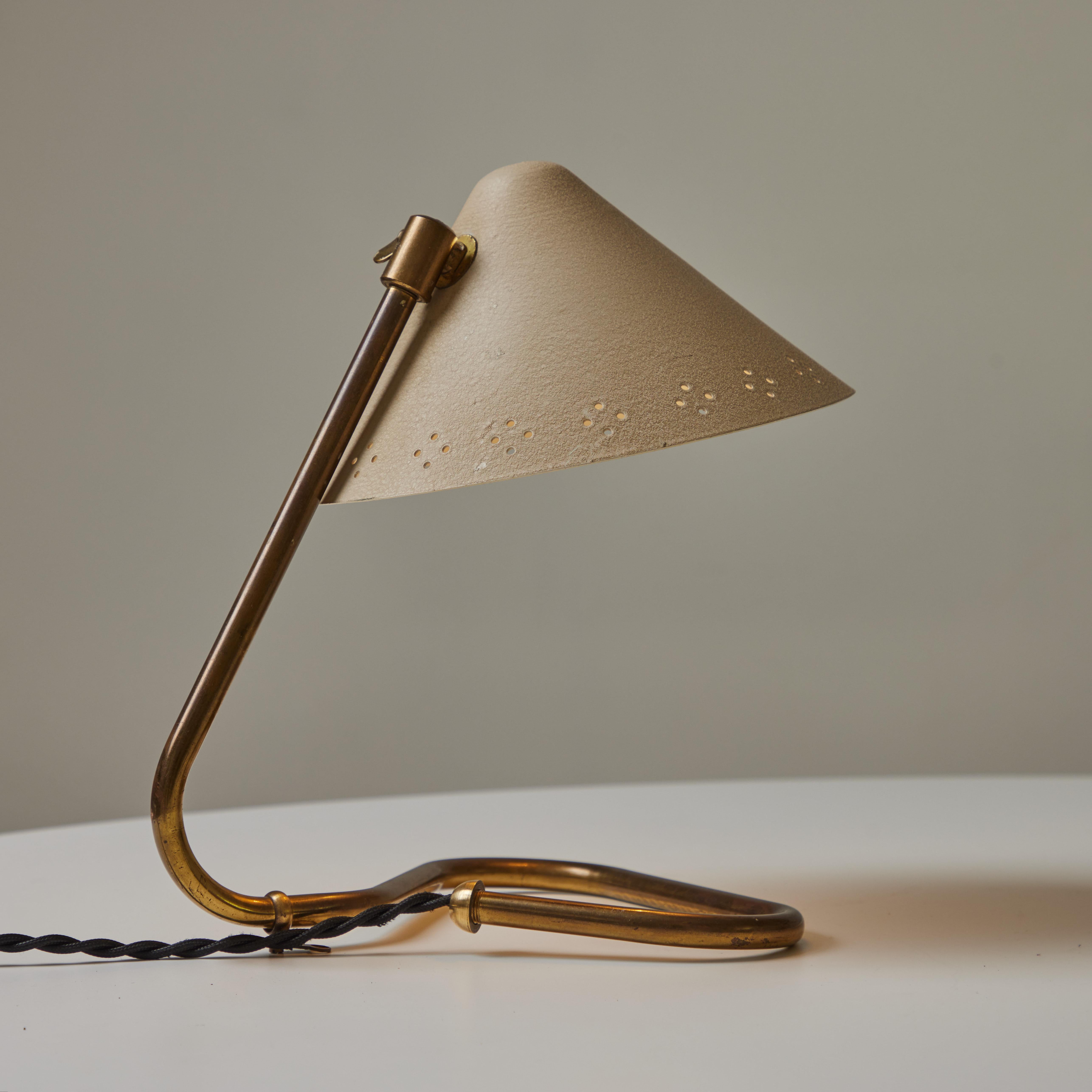 1950s Erik Warna 'GK14' Perforated Shade Table Lamp 7
