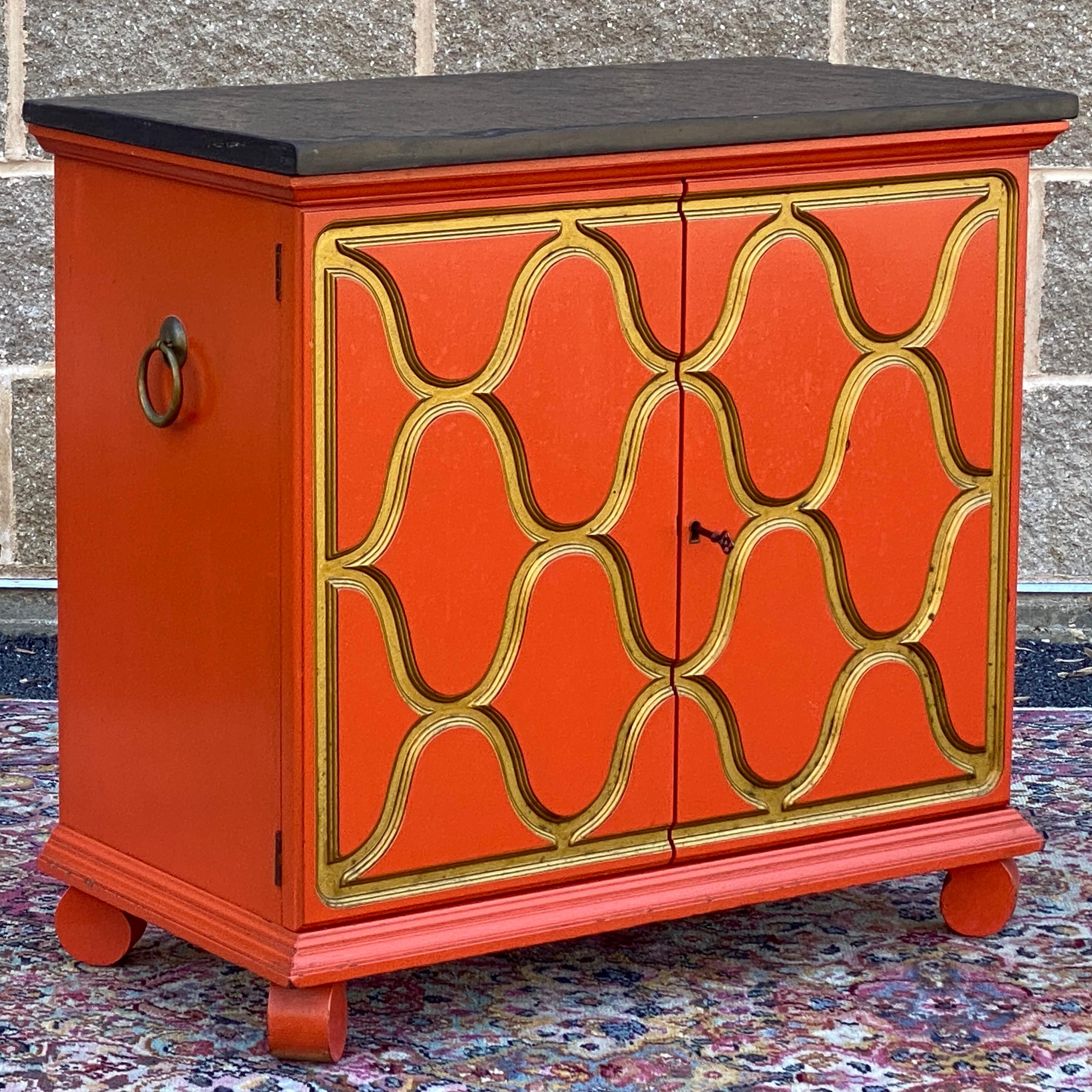 1950's Espana Slate Top Locking Cabinet by Dorothy Draper for Heritage-Henredon 7