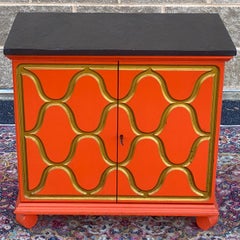 1950's Espana Slate Top Locking Cabinet by Dorothy Draper for Heritage-Henredon