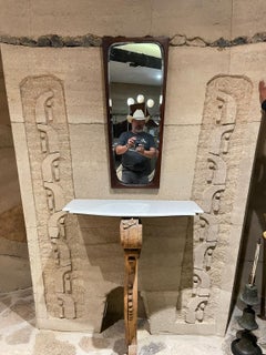 1950s Eugenio Escudero Wall Mirror Mahogany Mexico City