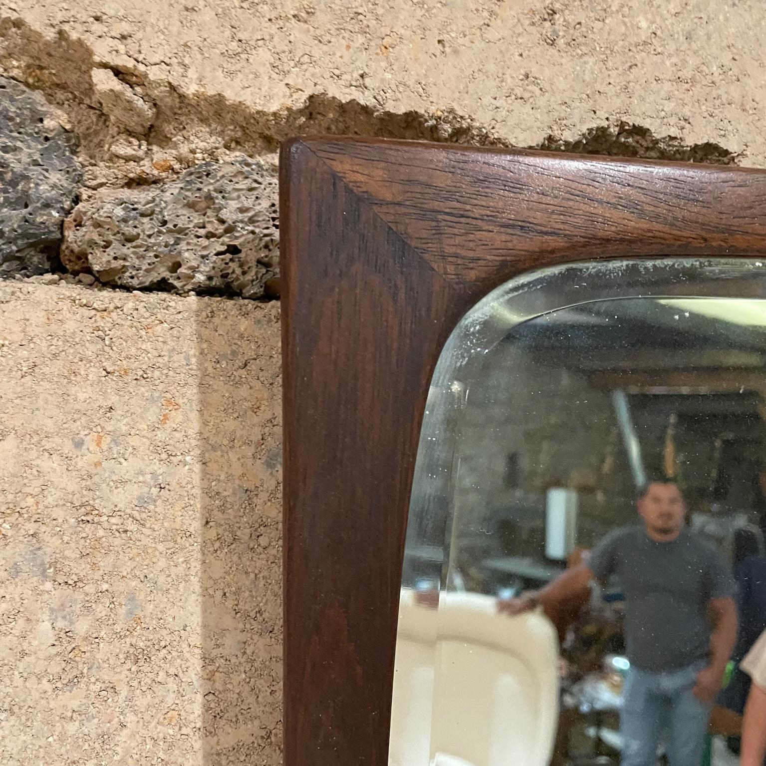 1950s Eugenio Escudero Wall Mirror Mahogany Mexico City In Good Condition For Sale In Chula Vista, CA