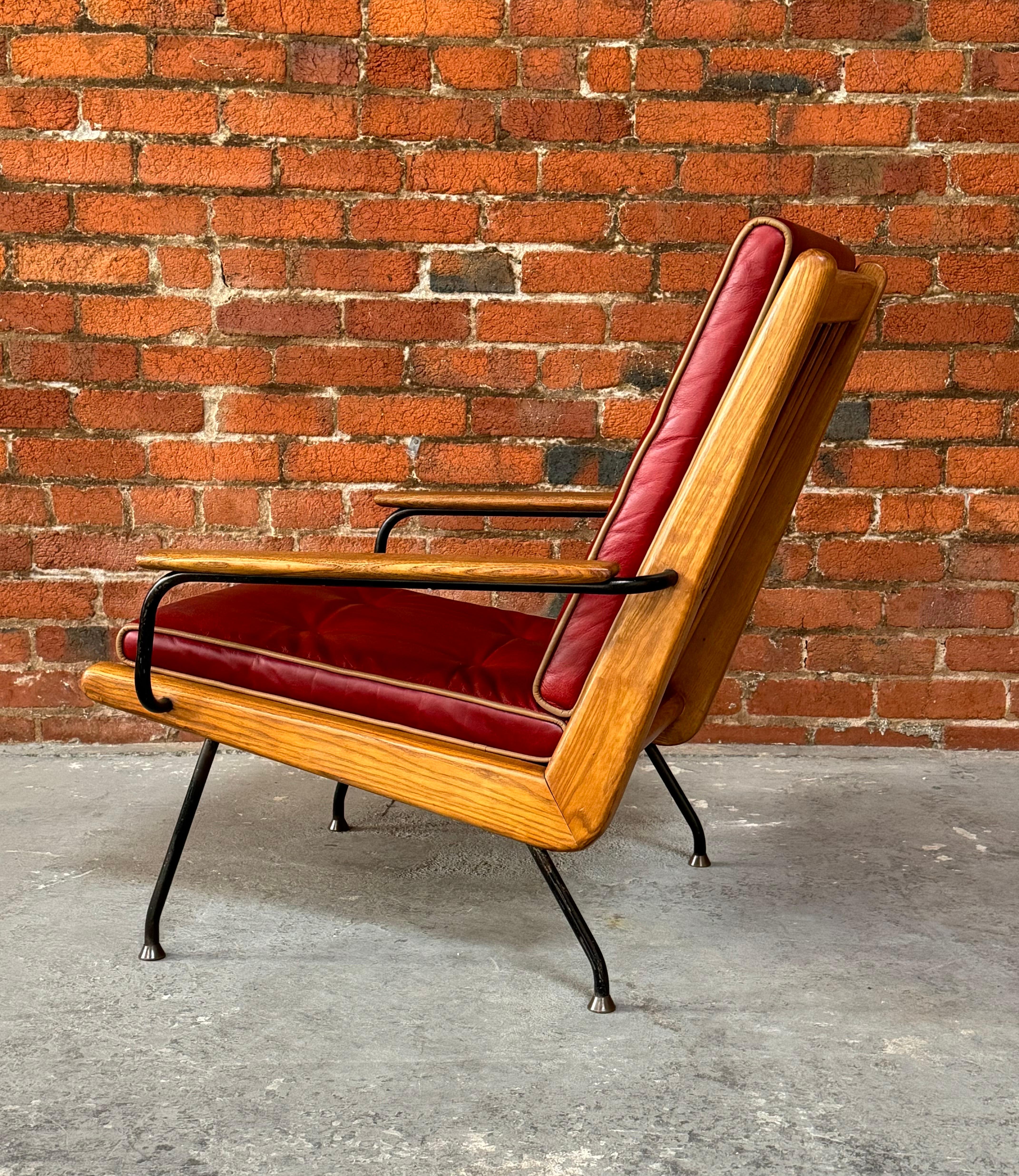 1950s European Armchair in the style of Jean Prouve For Sale 2