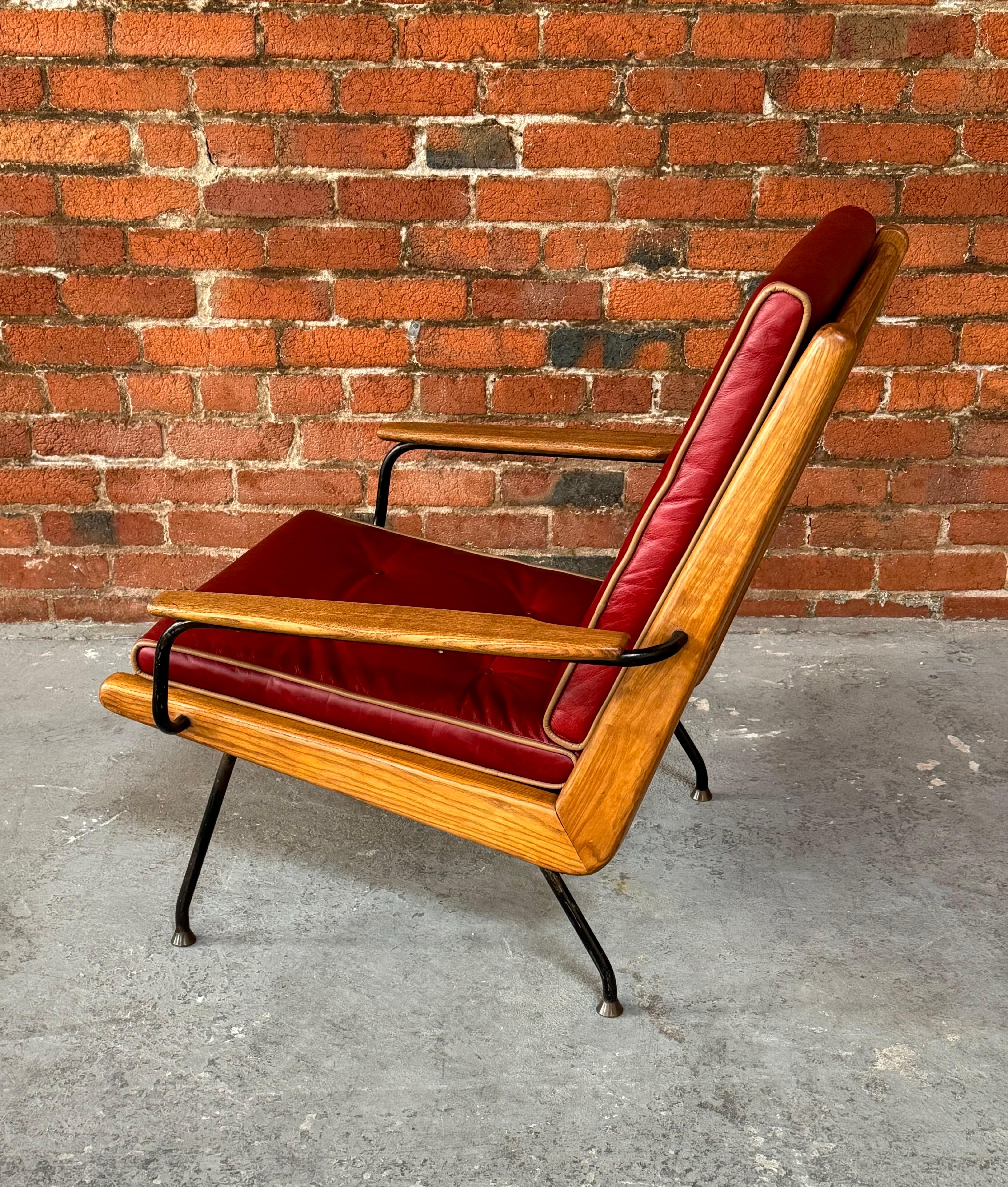 1950s European Armchair in the style of Jean Prouve For Sale 3