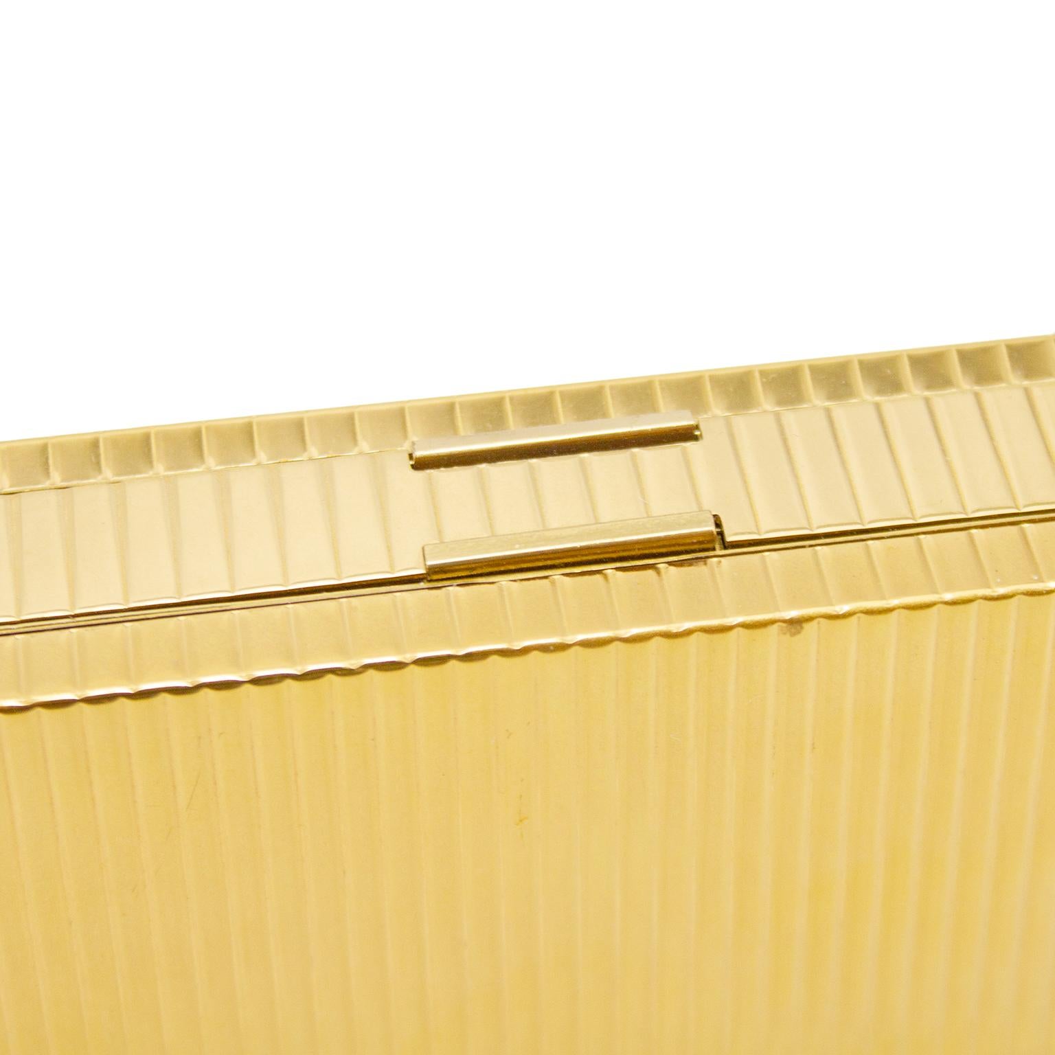 1950's Evans Gold Tone Hard Case Minaudiere 4