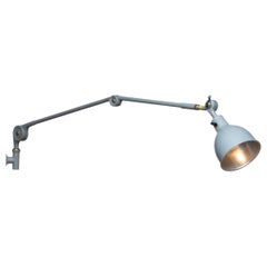1950s, Extra Large Industrial Metal Wall Lamp or Pendel Lamp by PeFeGe, Sweden
