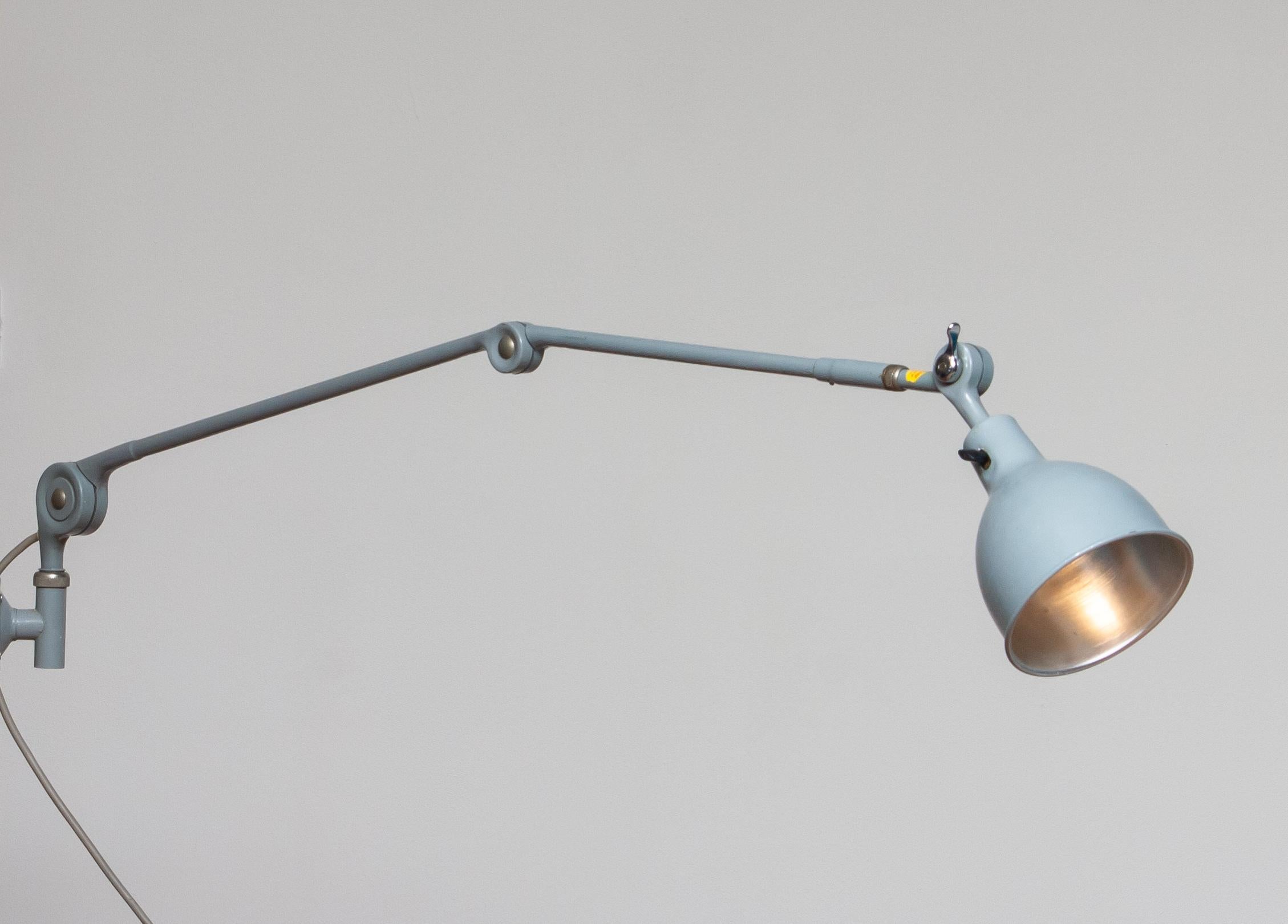 1950s, Extra Large Industrial Metal Wall Lamp / Pendel Lamp by PeFeGe, Sweden 1