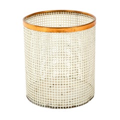 1950s Extruded Steel Waste Basket