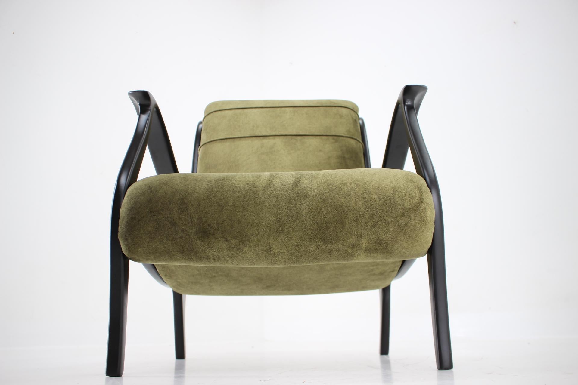1950s Ezio Longhi Bentwood Armchair, Italy, Restored For Sale 1