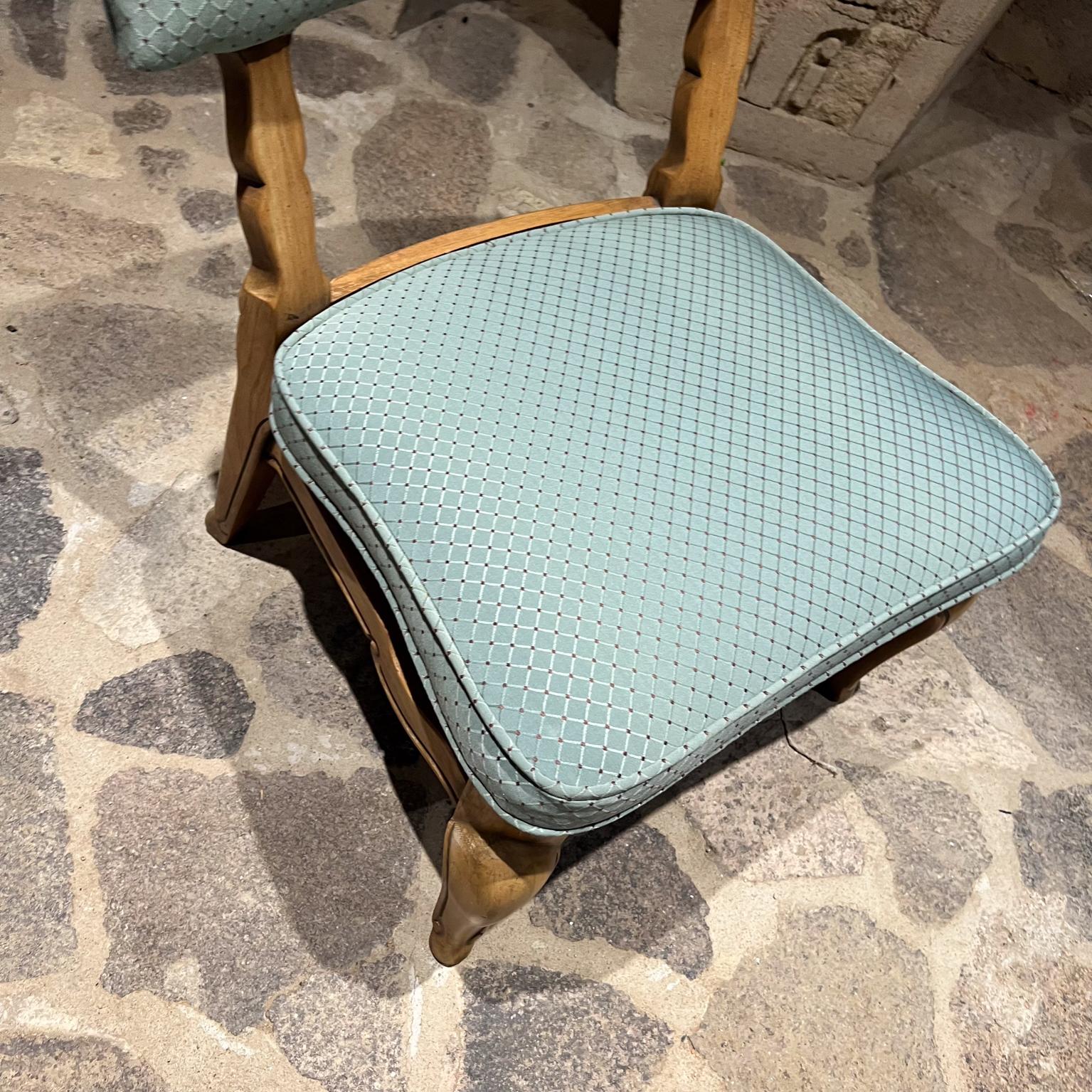 1950s Fabulous Blue French Slipper Chairs by Thomasville 4