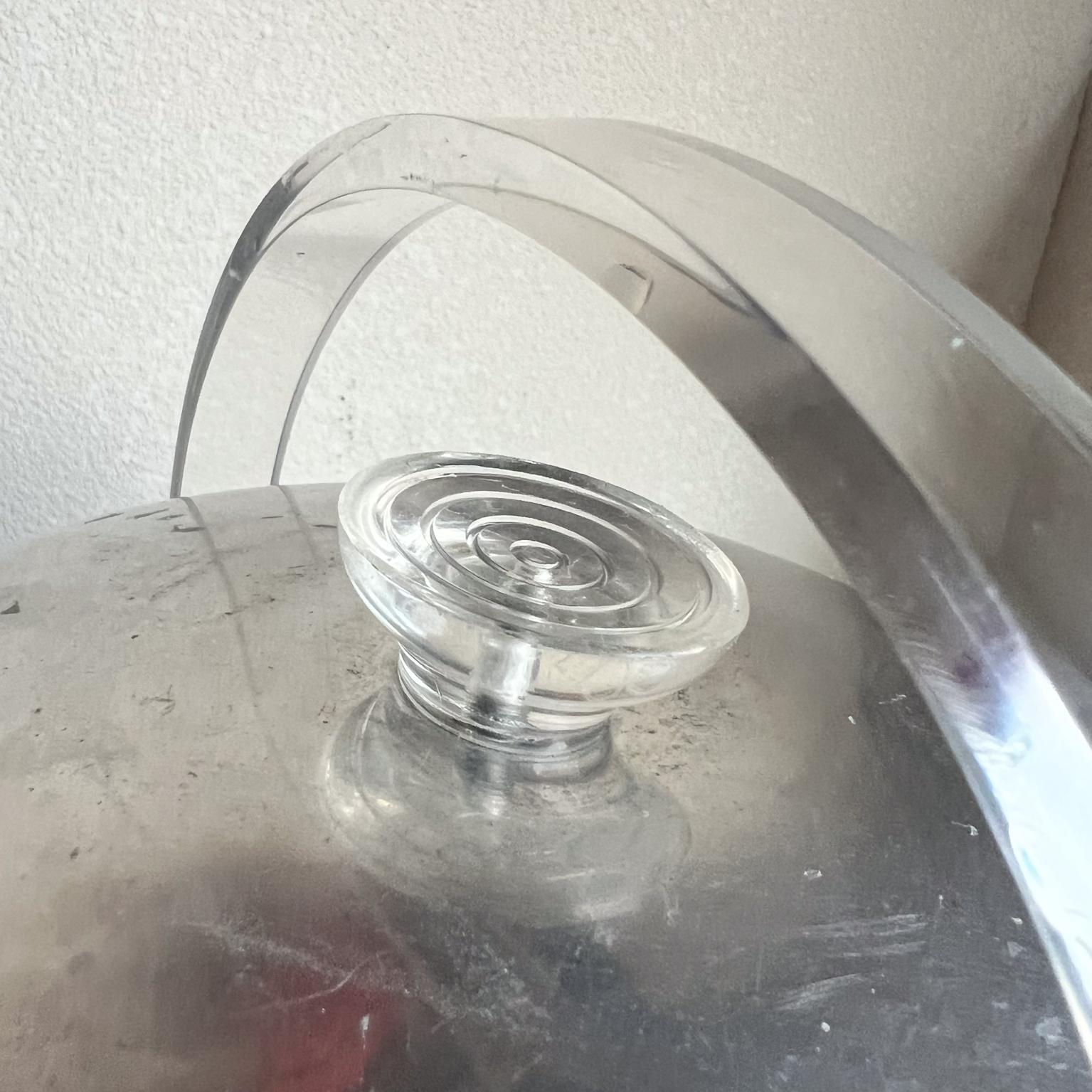 1950s Fabulous Ice Bucket by Kromex Lucite & Aluminum For Sale 1