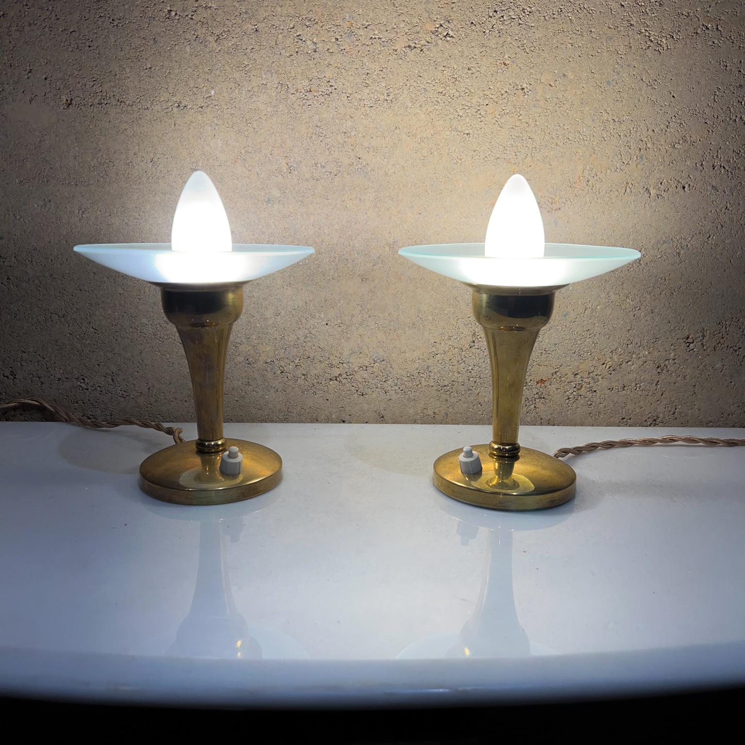 1950s Fabulous Italian Brass Table Lamps Style Gio Ponti Fontana Arte Italy For Sale 7