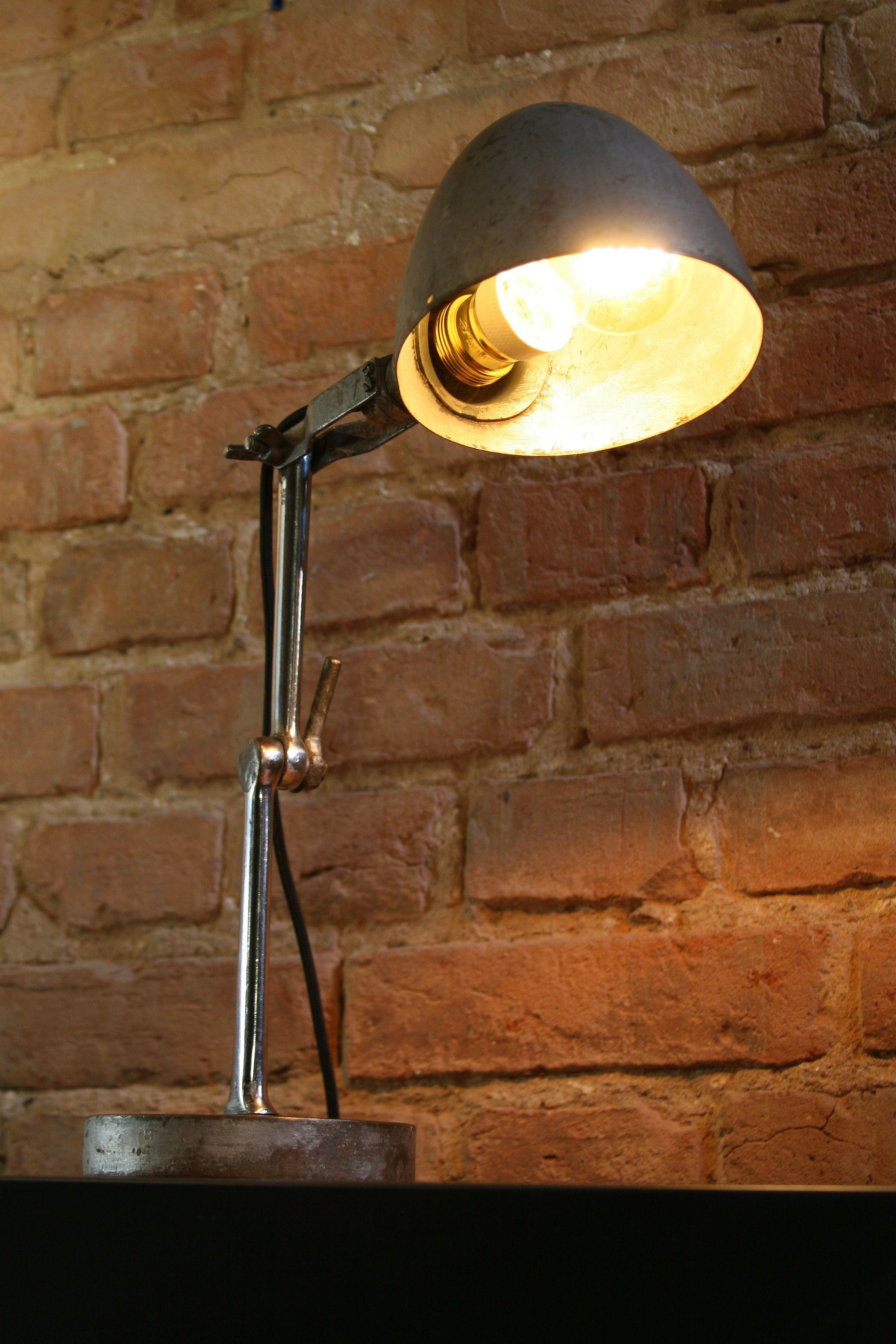 1950s Factory Workshop Lamp FIS For Sale 3