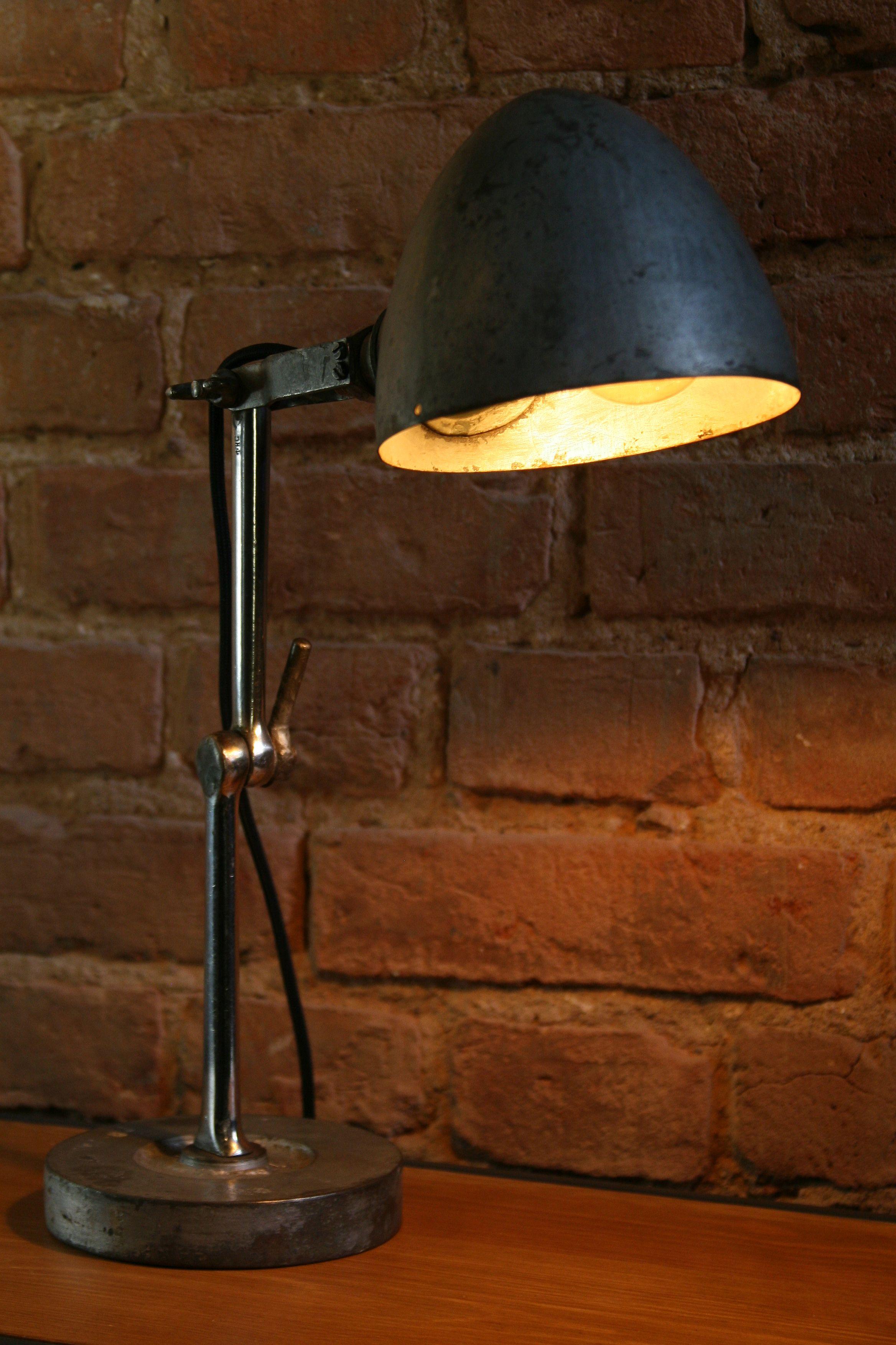 1950s Factory Workshop Lamp FIS For Sale 7