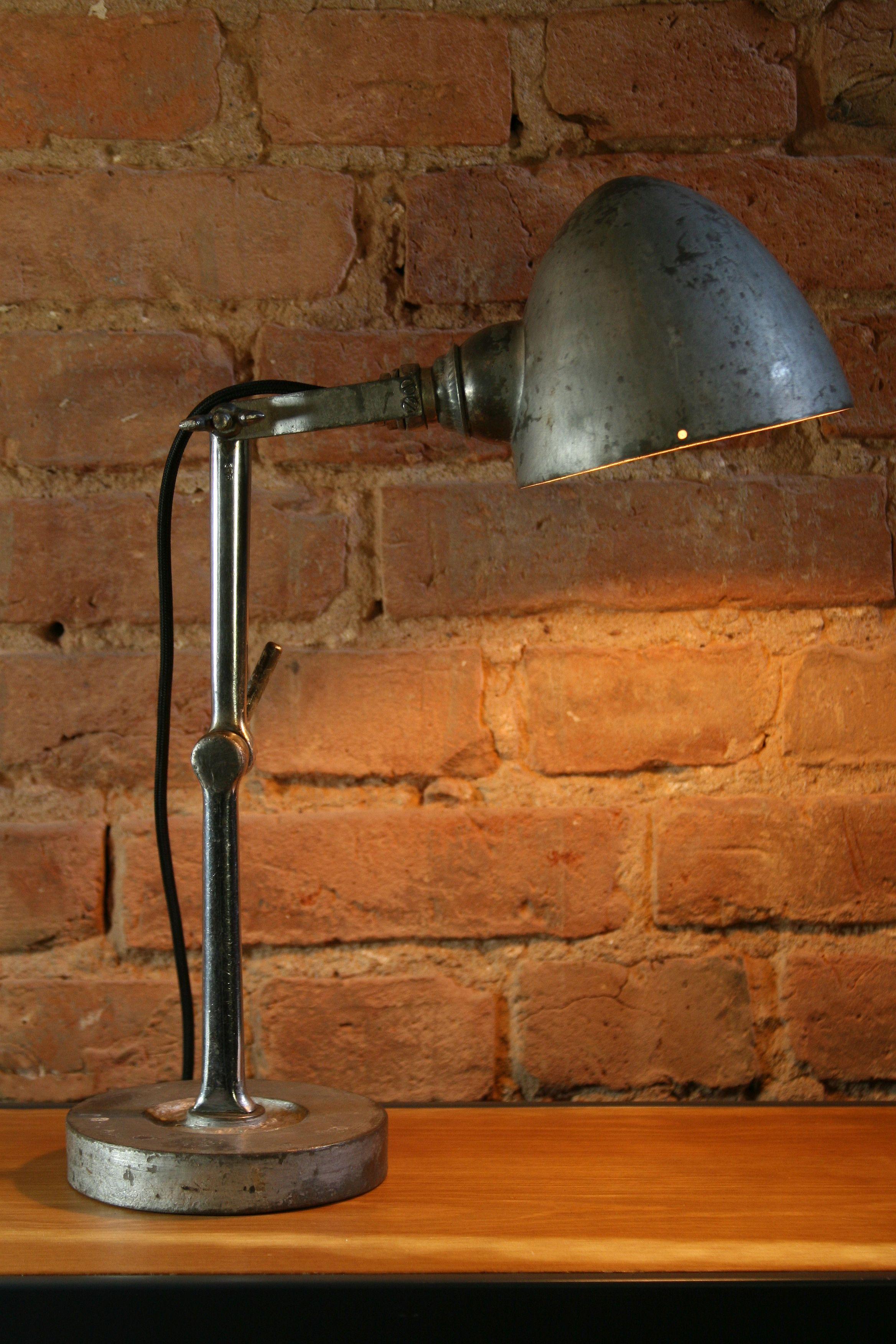 1950s Factory Workshop Lamp FIS For Sale 8