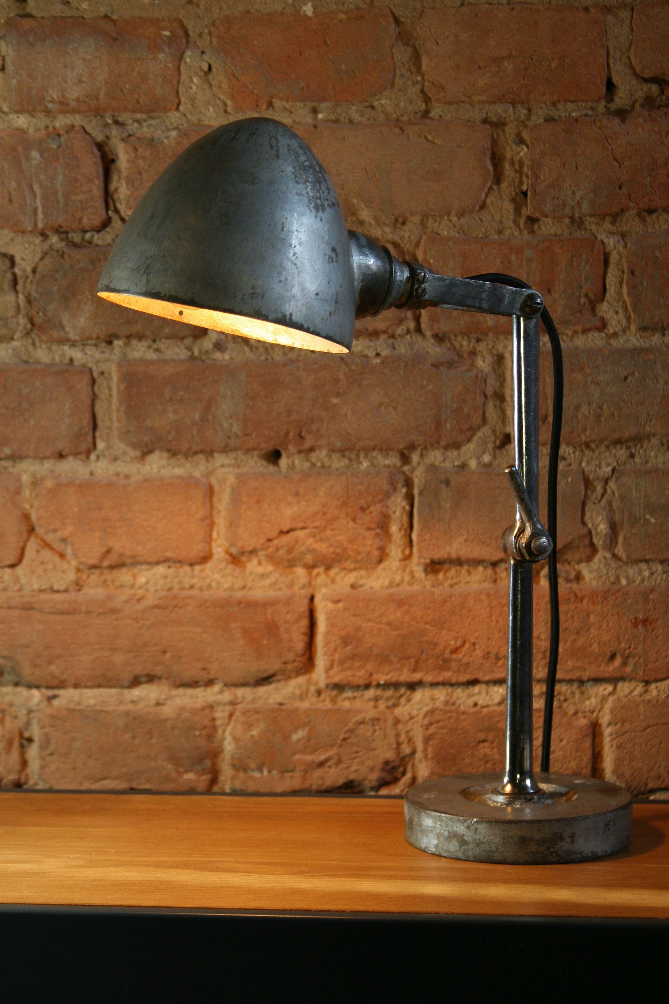 1950s Factory Workshop Lamp FIS For Sale 9