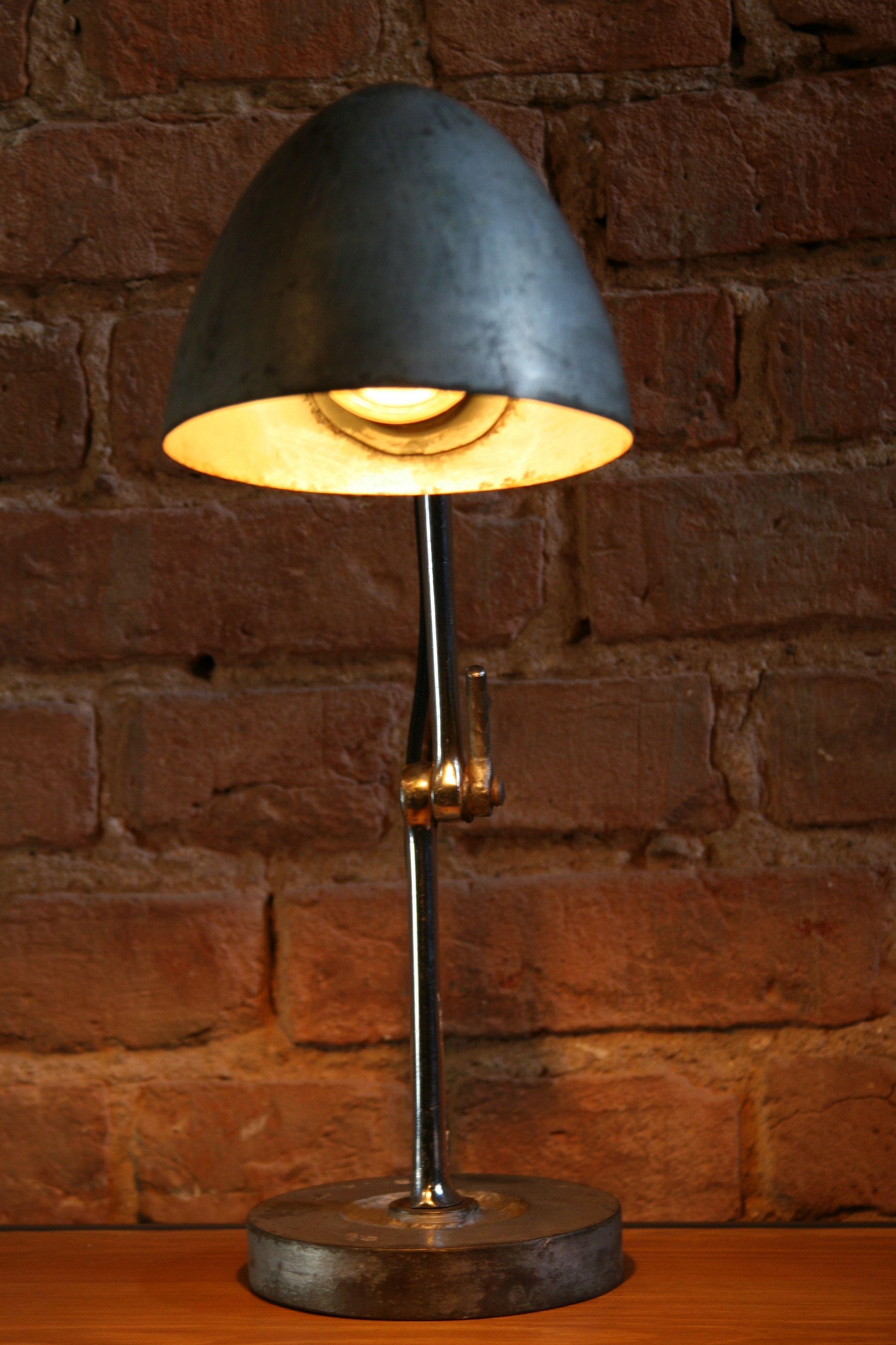 1950s Factory Workshop Lamp FIS In Good Condition For Sale In Warsaw, PL
