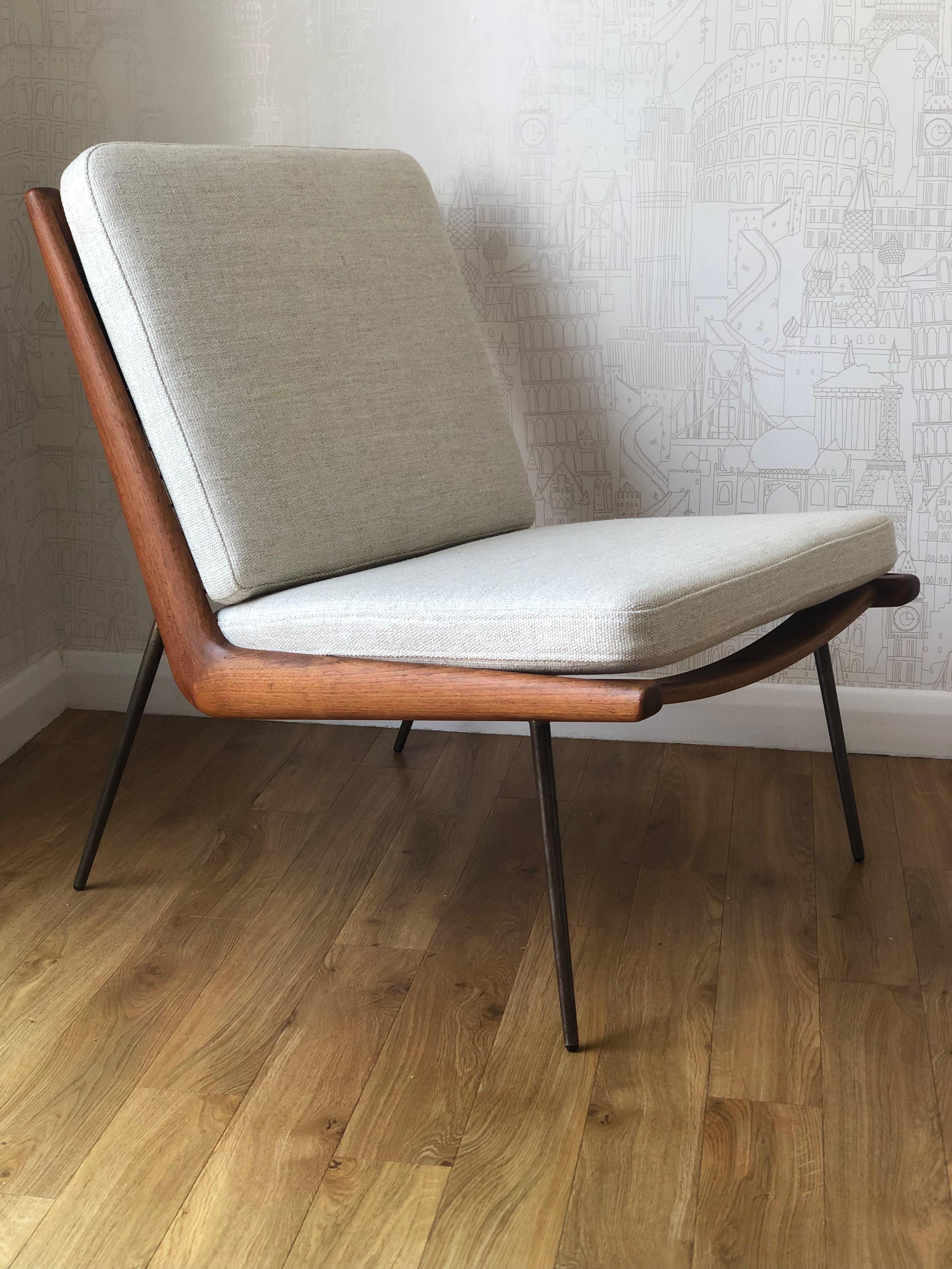 20ième siècle Années 1950 FD134 Chaise Boomerang danoise en teck Hvidt & Mølgaard Nielsen - France & Søn en vente